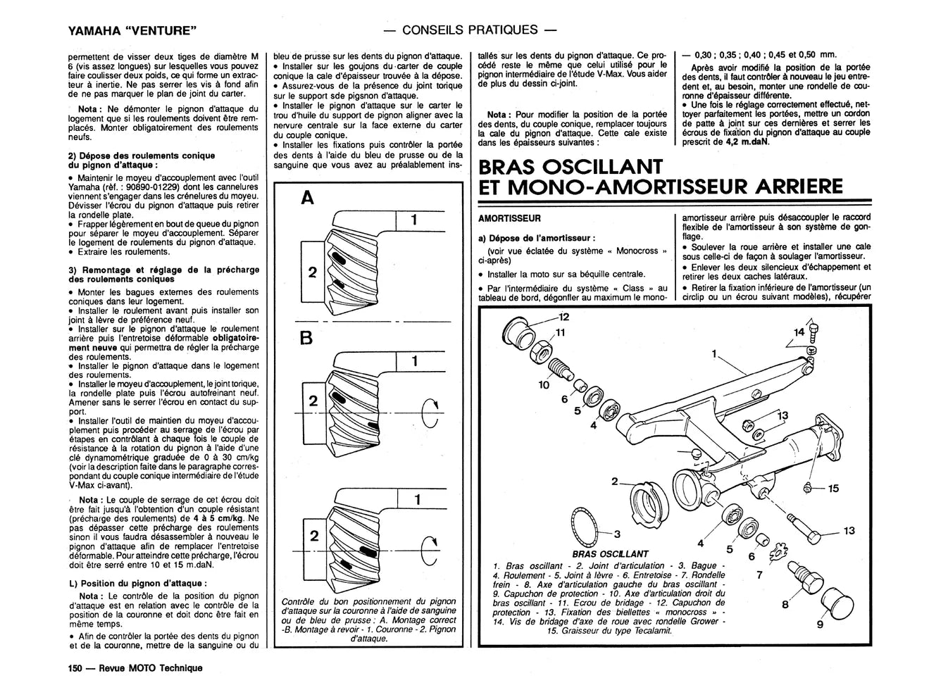 Yamaha VMX 12 V-XVZ 12T-TD Venturi - Revue Technique