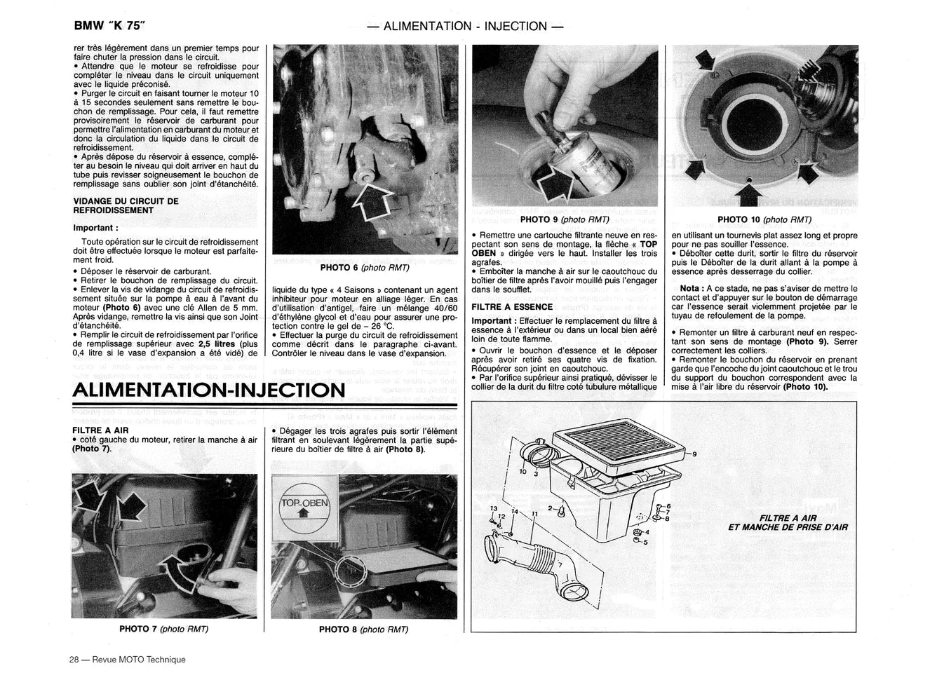BMW K 75 tous types (1986 - 1996) - Revue Technique