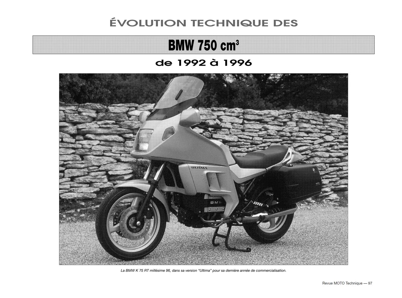 BMW K 75 tous types (1986 - 1996) - Revue Technique