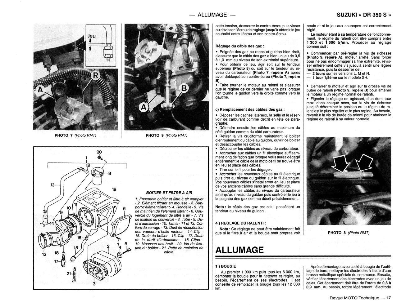 Kawasaki ZZ-R 600 (1990 - 2002) - Suzuki DR 350 (1990 - 1999) - Revue Technique