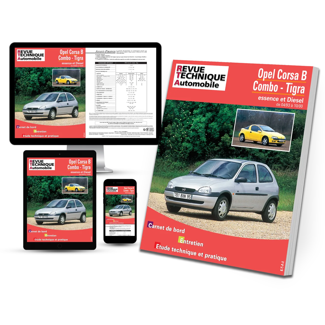 Opel Corsa II (B) / Combo / Tigra (1993 - 2000) - Revue Technique