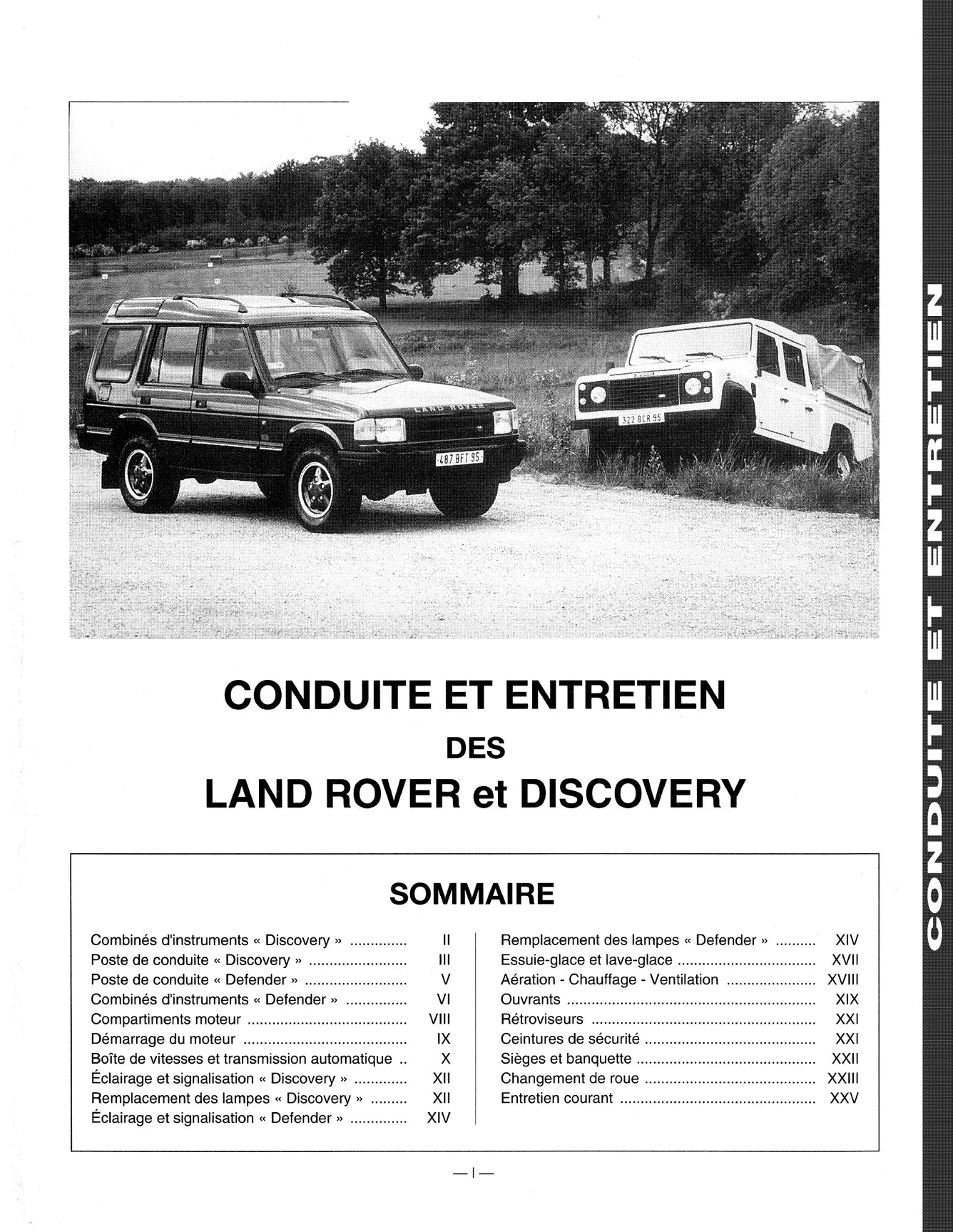 Land Rover Defender et Discovery I (1990 - 1998) - Revue Technique