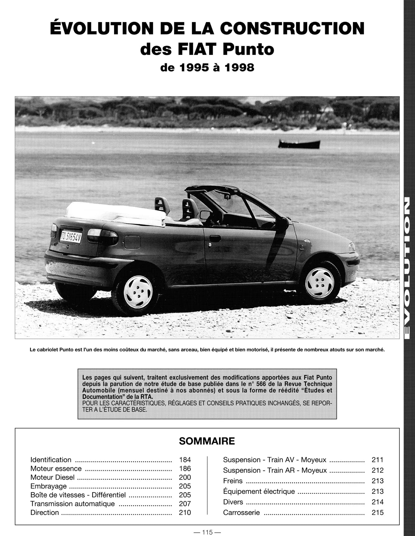 Fiat Punto I (1993 - 1999) - Revue Technique