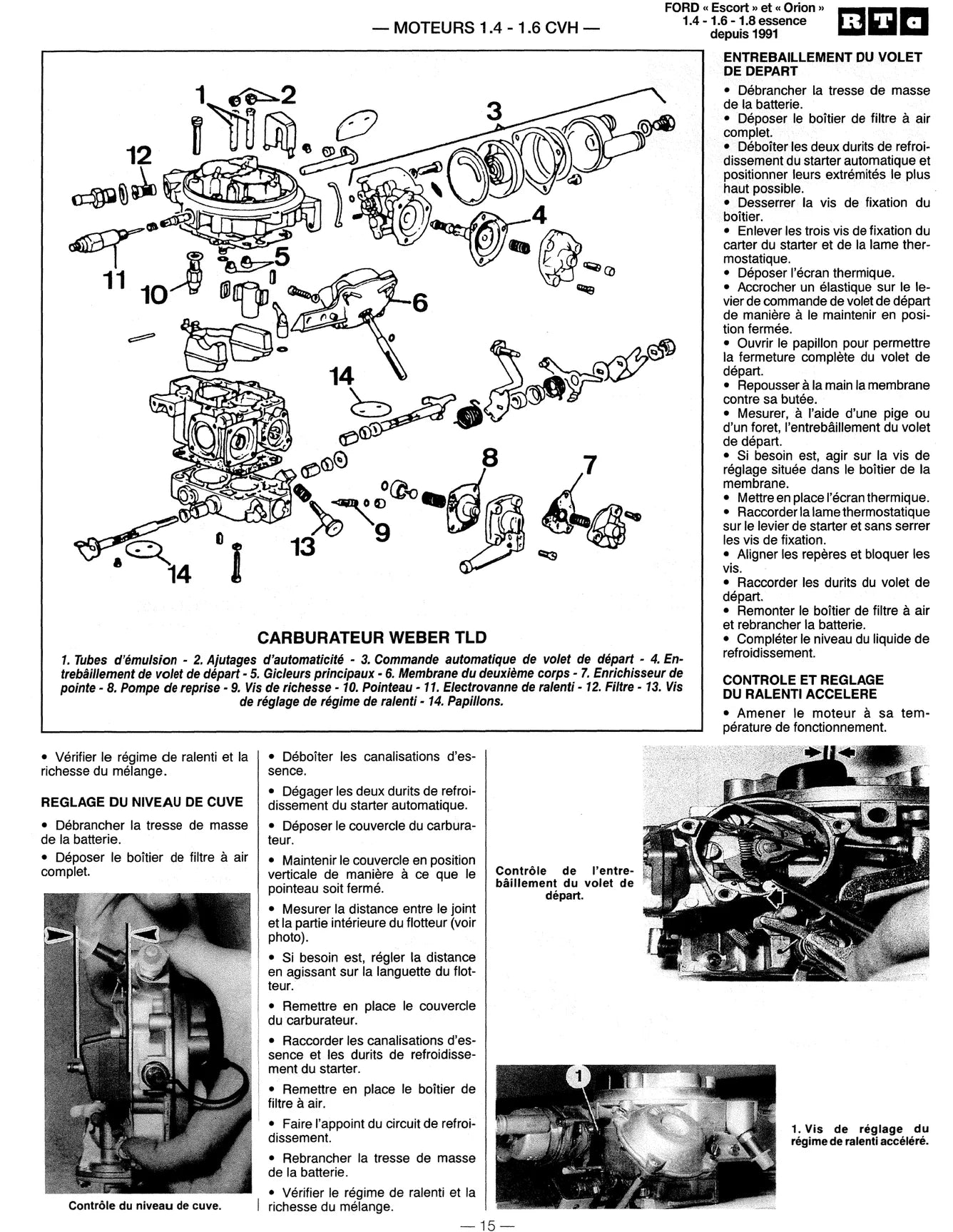 Ford Escort IV / ORION (1990 - 2000) - Revue Technique