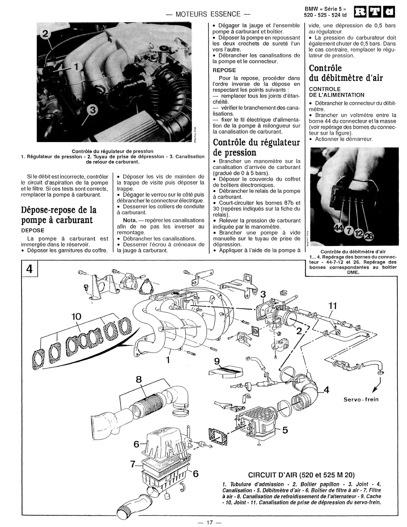 BMW Série 5 III (E34) phase 1 (1988 - 1994) - Revue Technique