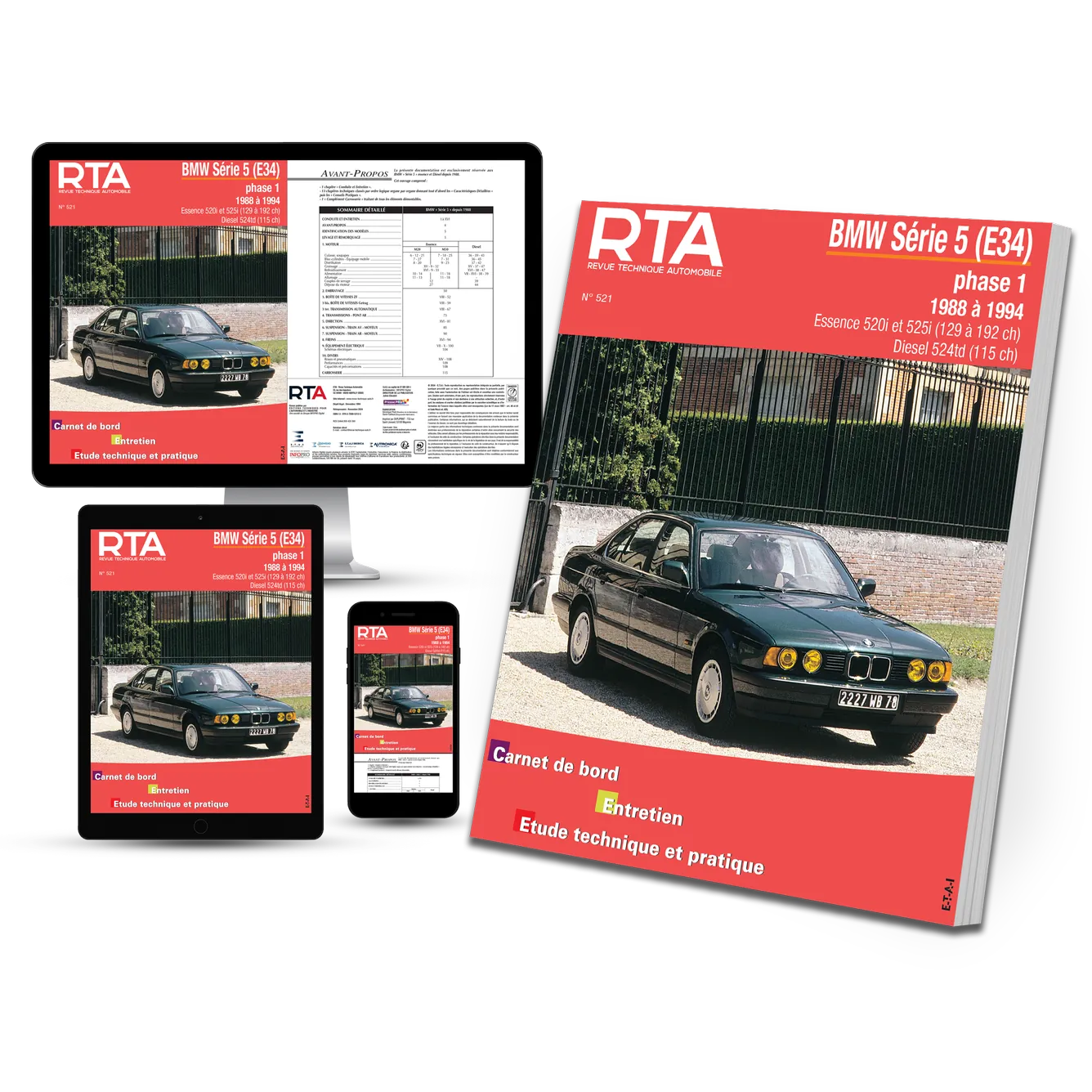 BMW Série 5 III (E34) phase 1 (1988 - 1994) - Revue Technique