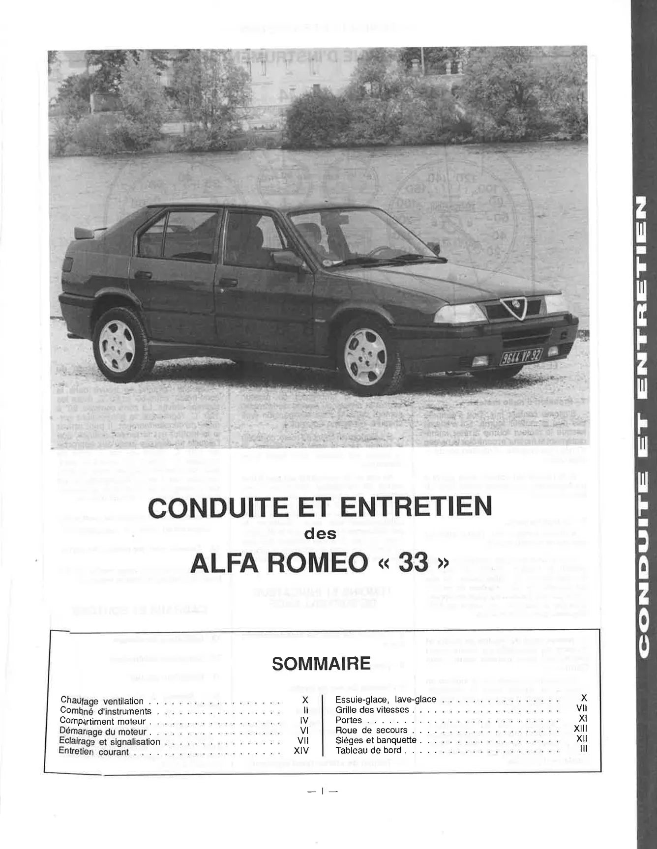 Alfa-Roméo 33 II (1990 - 1995) - Revue Technique
