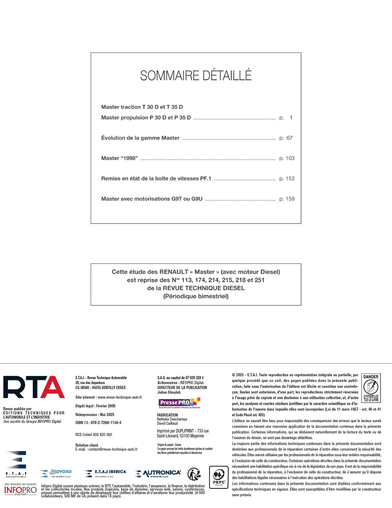 Renault Master I et II (1980 - 2006) - Revue Technique