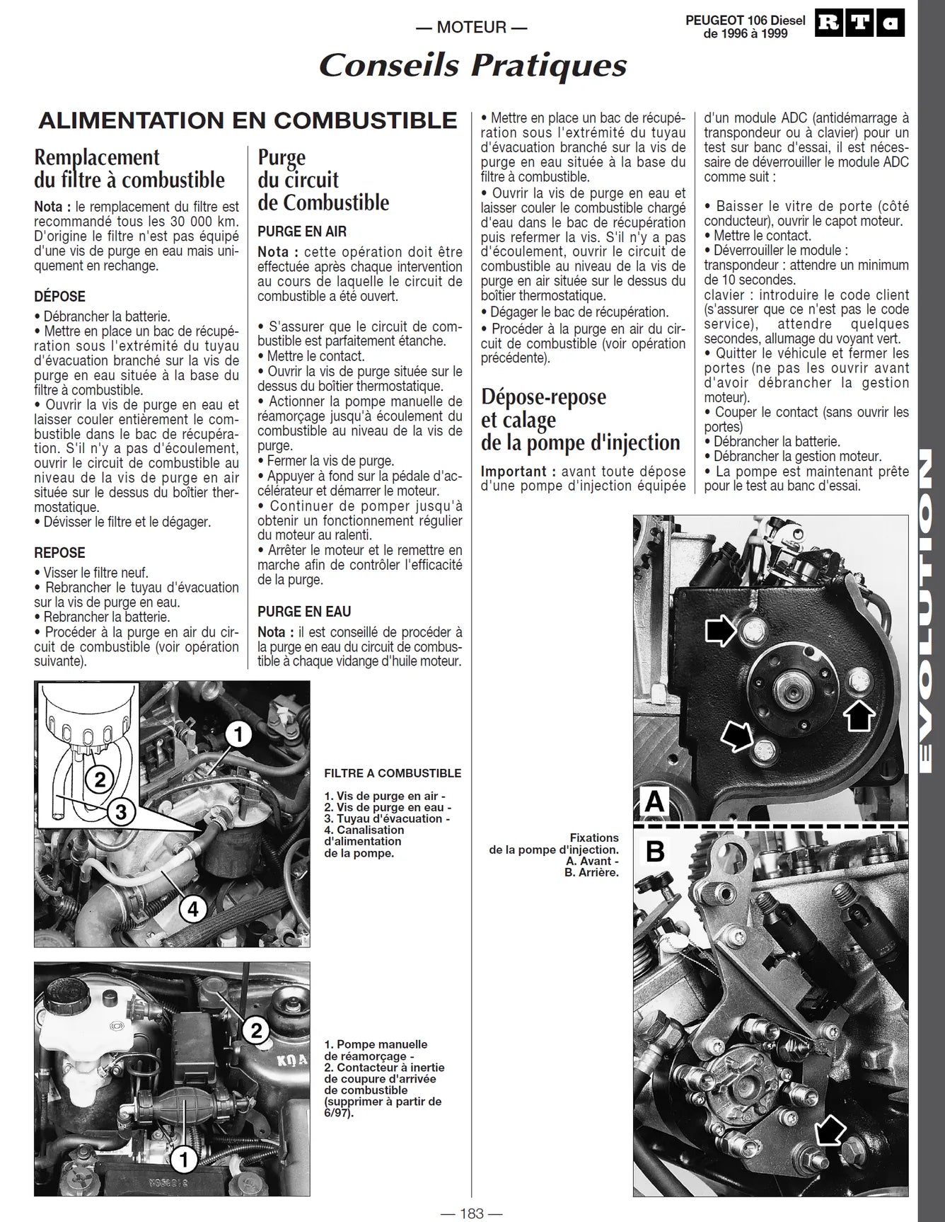 Peugeot 106 (1991 - 1999) - Revue Technique