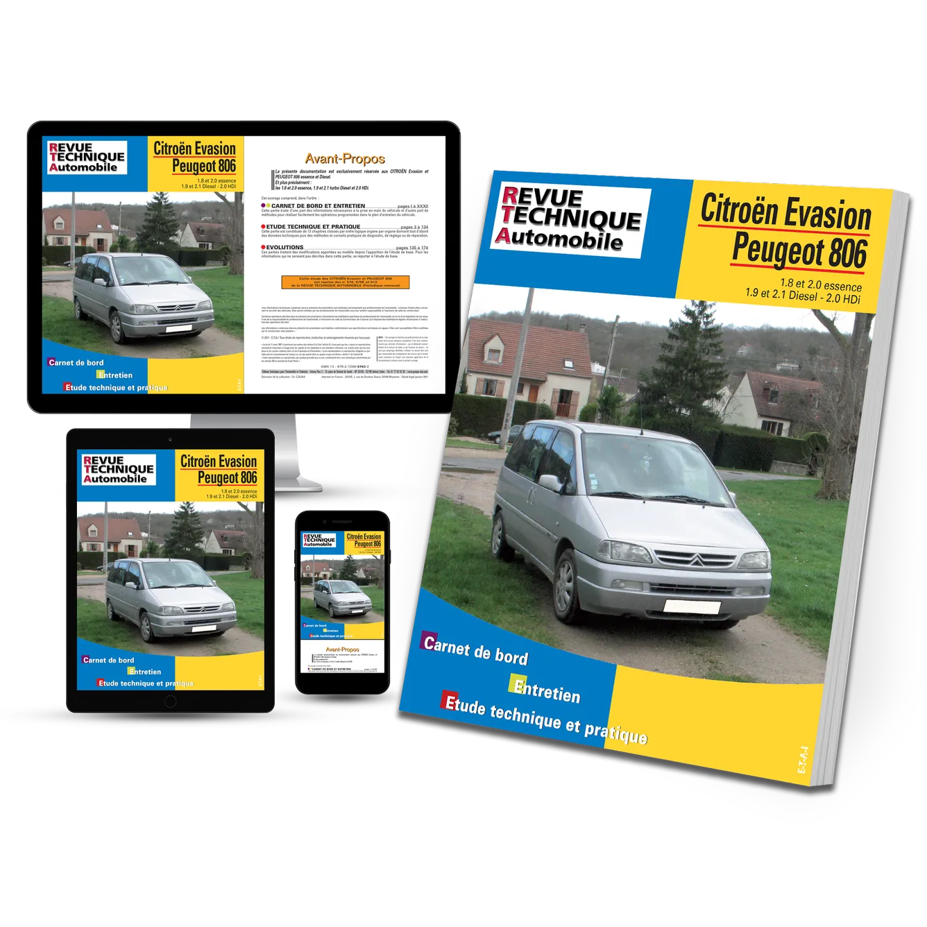 Citroën Evasion / FIAT Ulysse I / LANCIA Zeta / Peugeot 806 (1994 - 2002) - Revue Technique