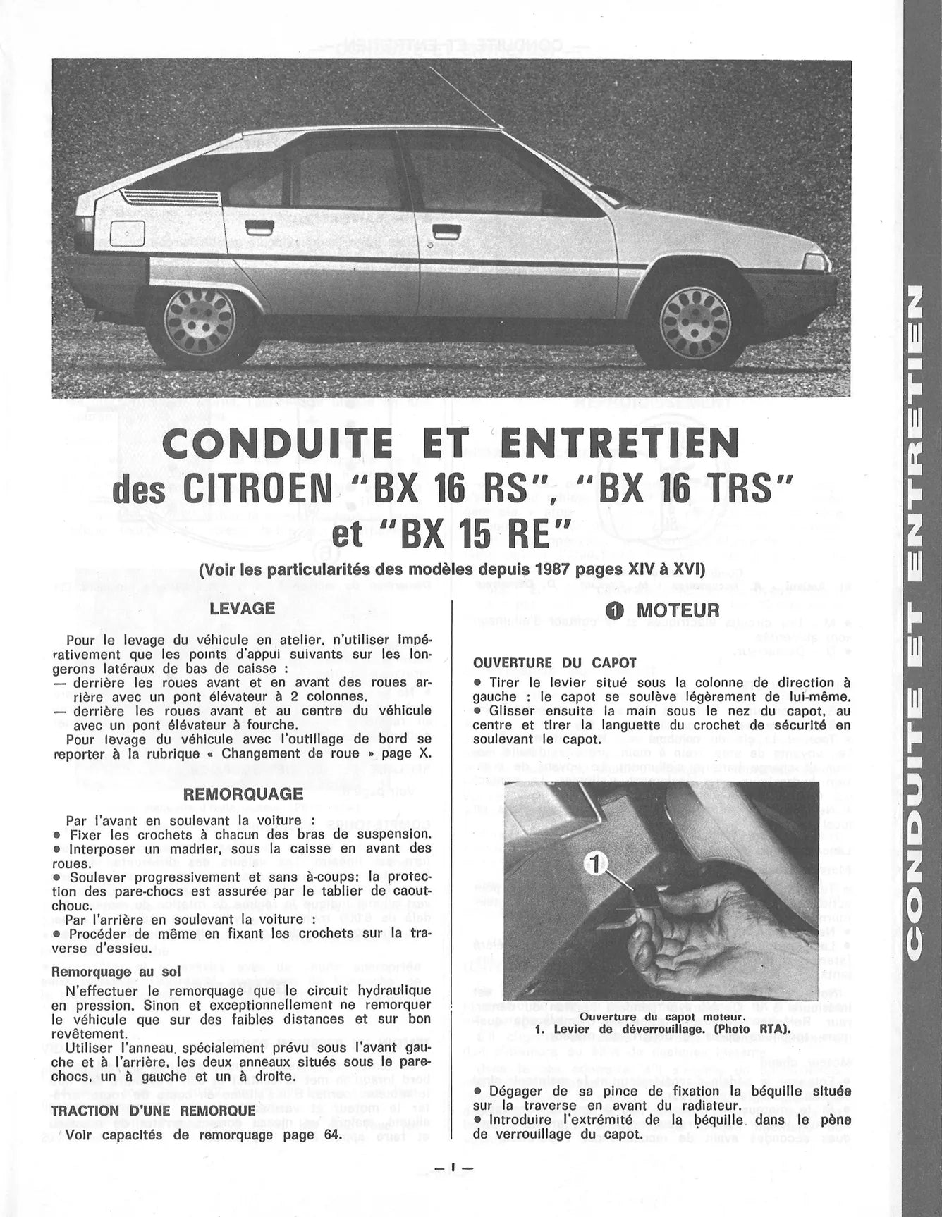 Citroën BX 15 / 16 / 19 (1982 - 1993) - Revue Technique