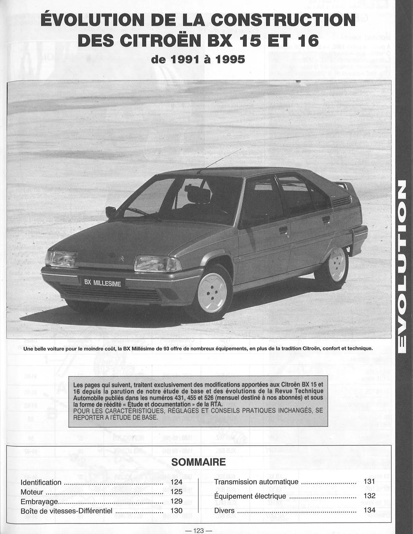 Citroën BX 15 / 16 / 19 (1982 - 1993) - Revue Technique