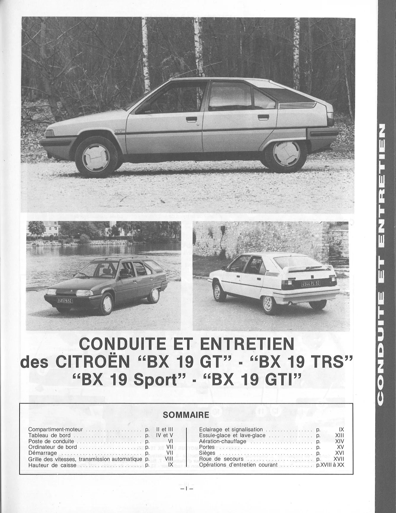 Citroën BX 15 / 16 / 19 (1982 - 1993) - Revue Technique