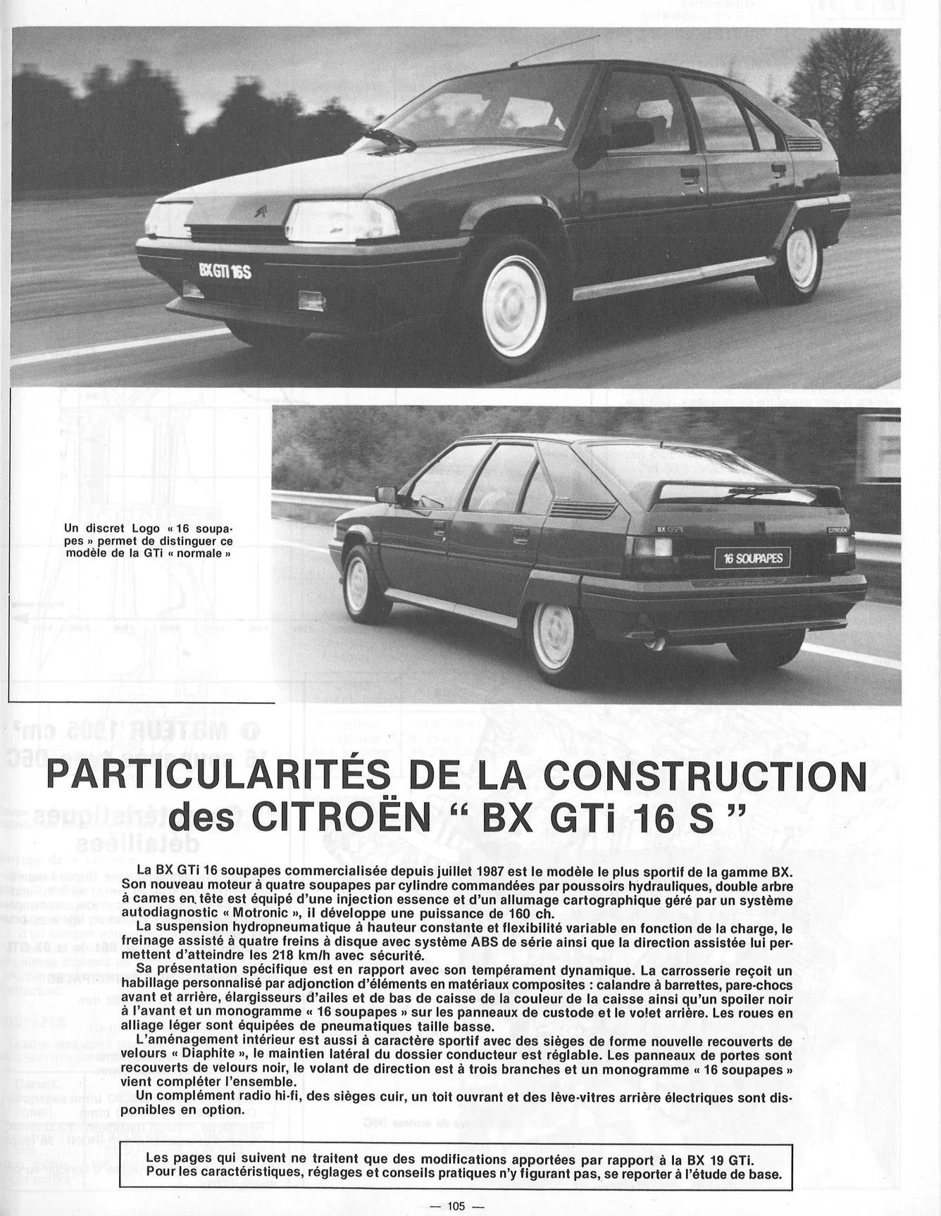 Citroën BX 15 / 16 / 19 (1982 - 1993) - Revue Technique