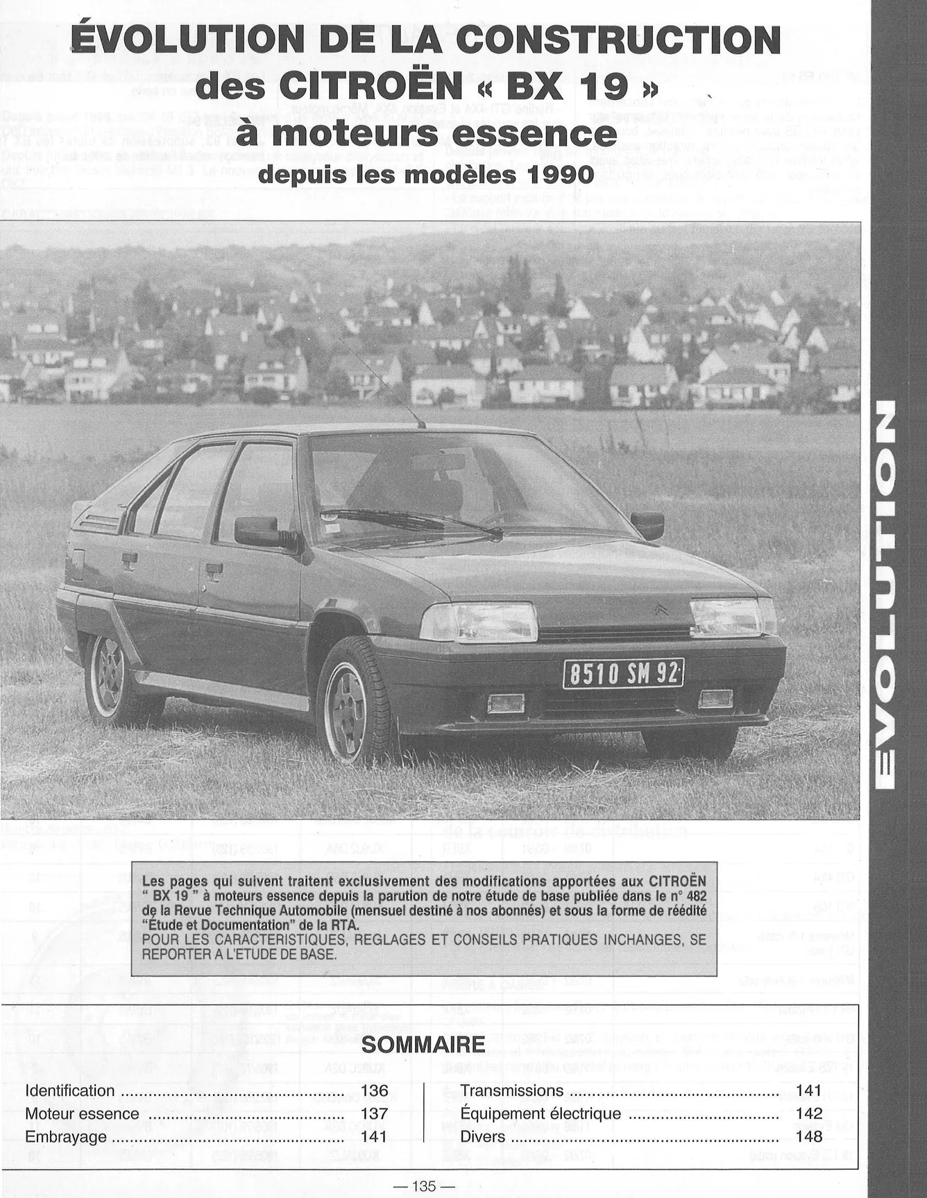 Citroën BX 15 / 16 / 19 (1982 - 1993) - Revue Technique