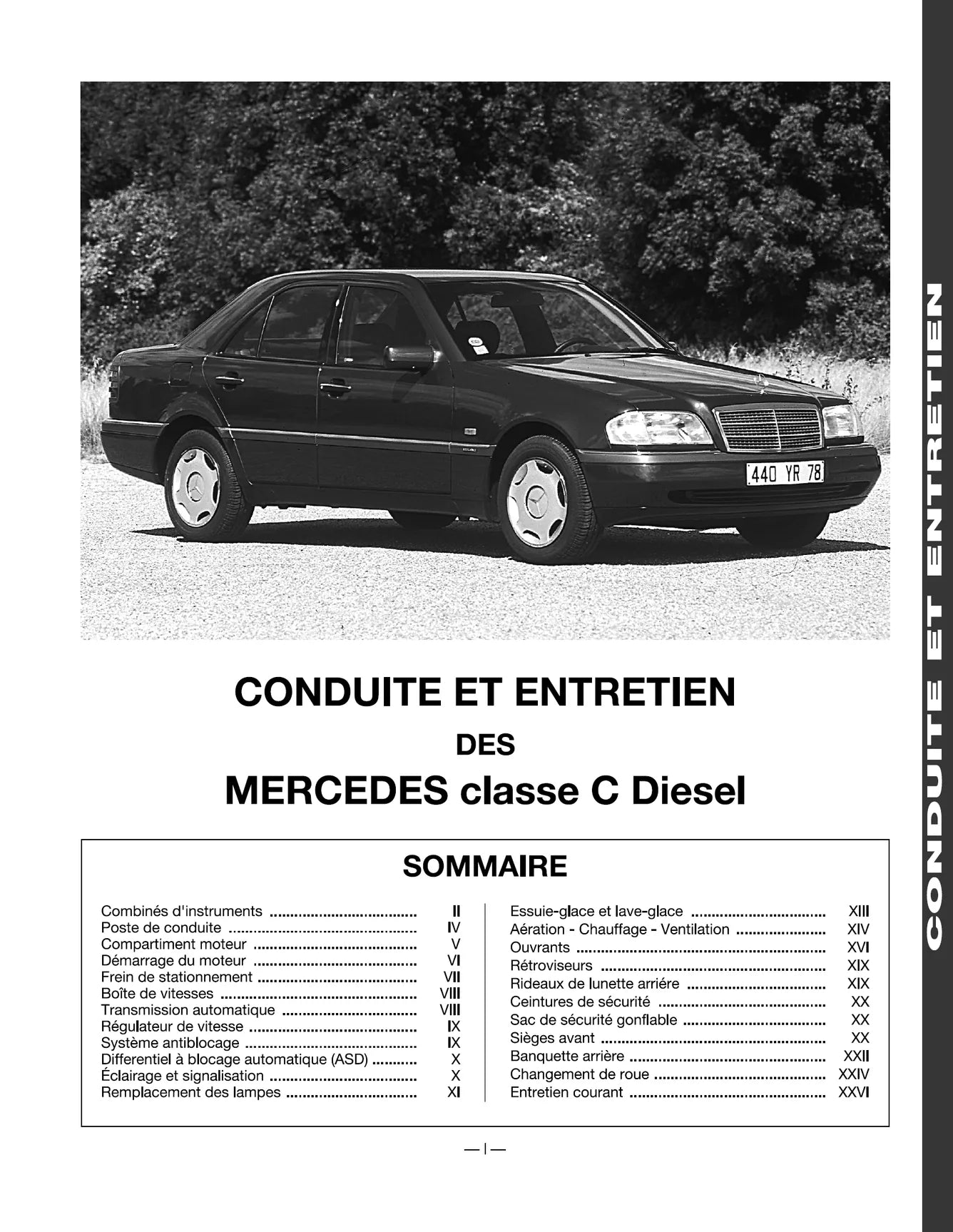 Mercedes-Benz Classe C phase I (1993 - 1995) - Revue Technique