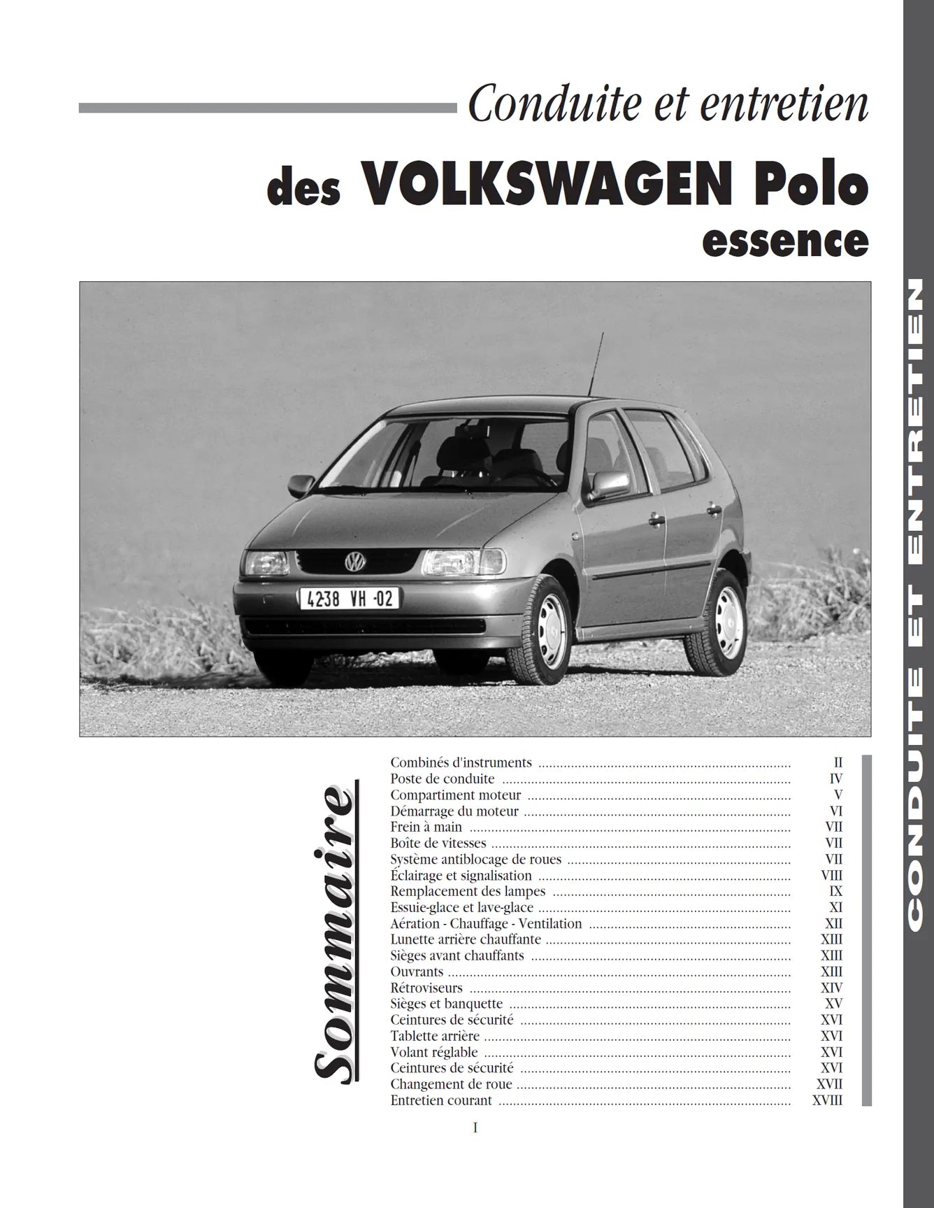 Volkswagen Polo III phase 1 (1994 - 1999) essence - Revue Technique