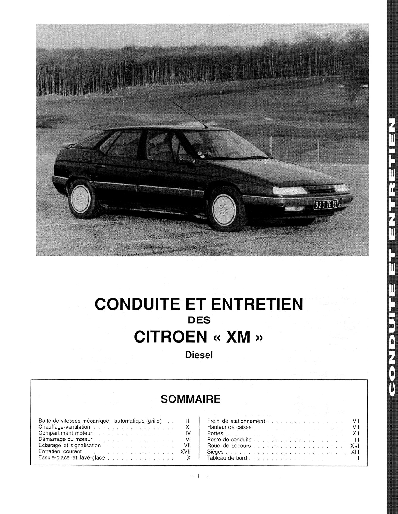 Citroën XM (1989 - 2001) - Revue Technique
