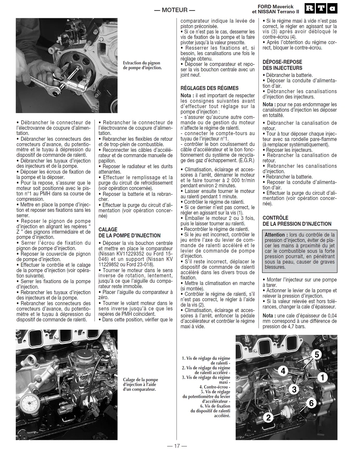 Ford Maverick I / Nissan  Terrano II phase 1 (1993 - 1996) - Revue Technique