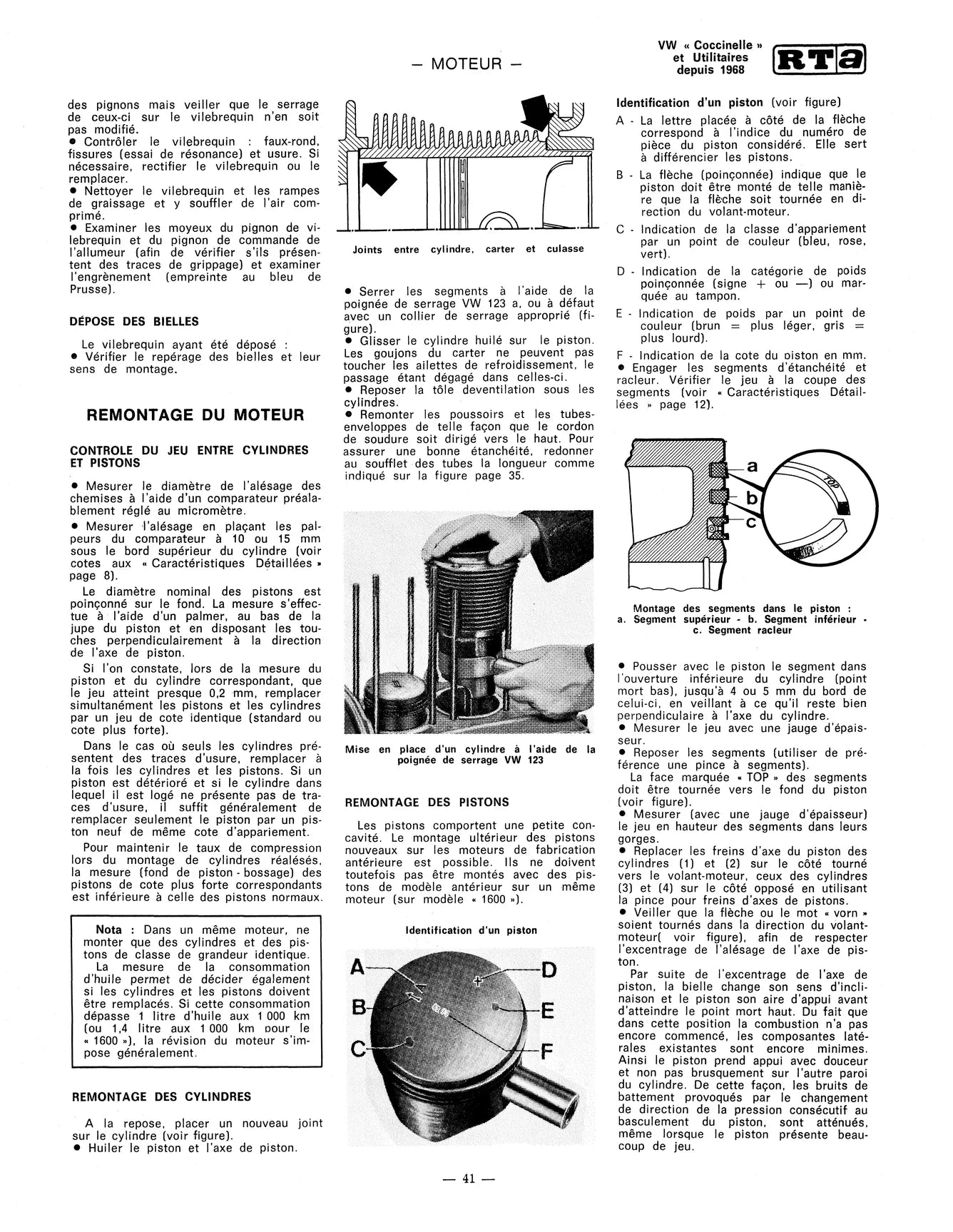 Volkswagen Coccinelle et utilitaires (1967 - 1979) - Revue Technique