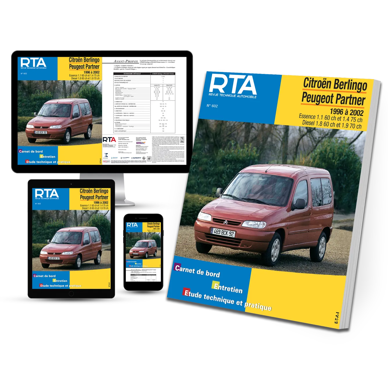 Citroën Berlingo - Peugeot Partner I phase 1 (1996 - 2002) - Revue Technique