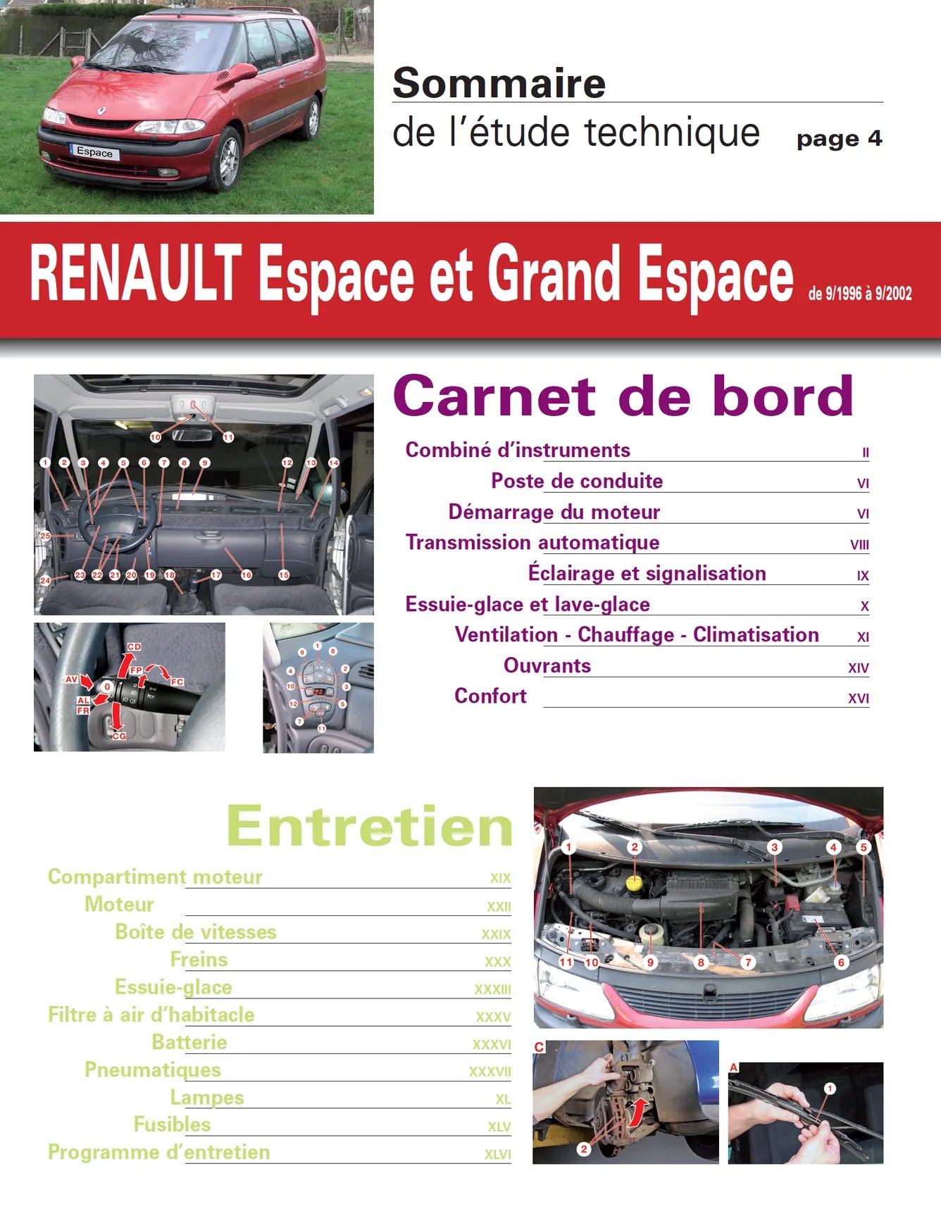Renault Espace III (1996 - 2002) - Revue Technique