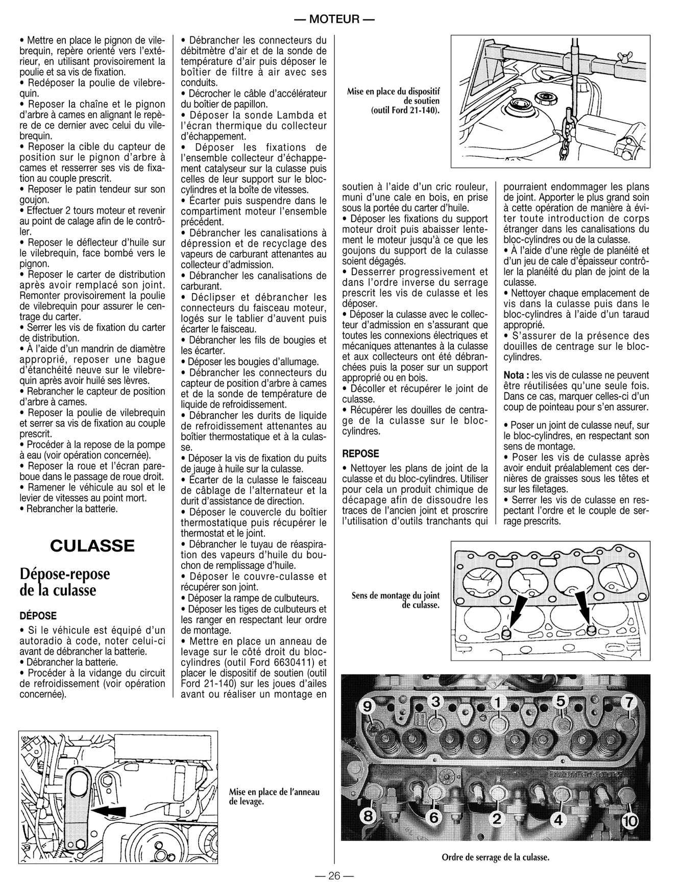 Ford KA I (1996 - 2002) - Revue Technique