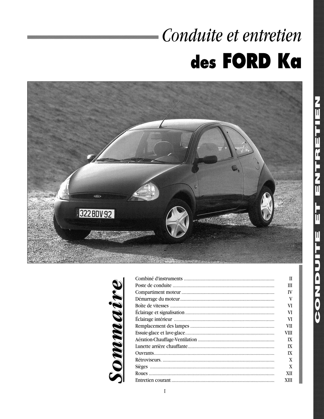 Ford KA I (1996 - 2002) - Revue Technique