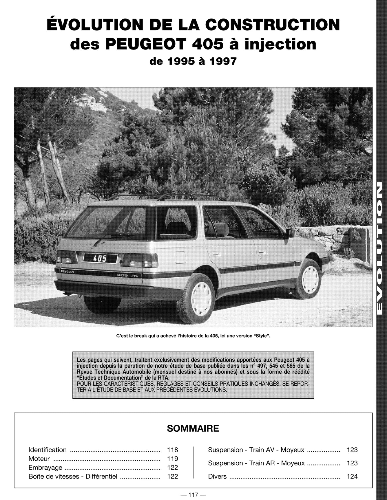 Peugeot 405 (1987 - 1995) - Revue Technique