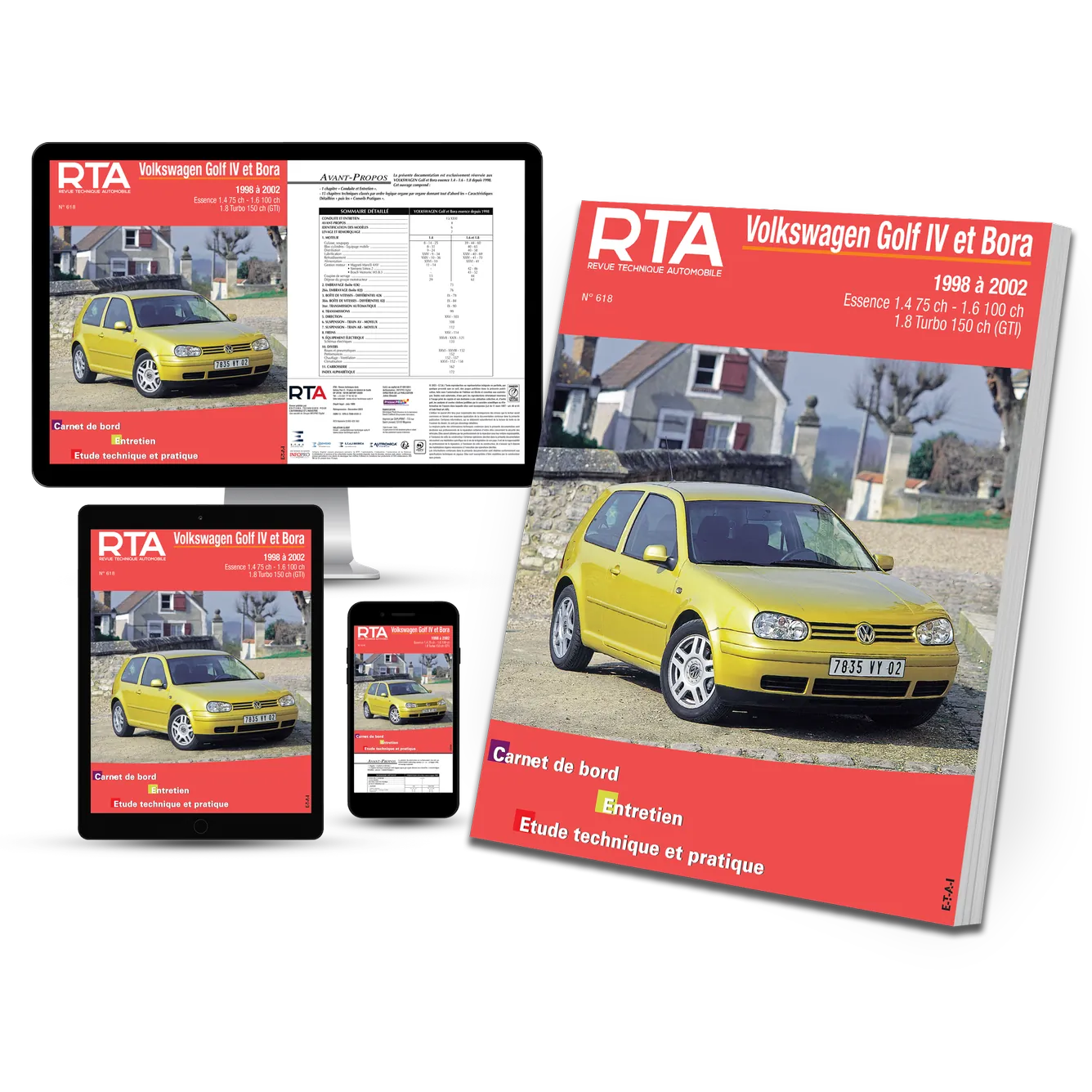 Volkswagen Golf IV / Bora (1998 - 2002) - Revue Technique