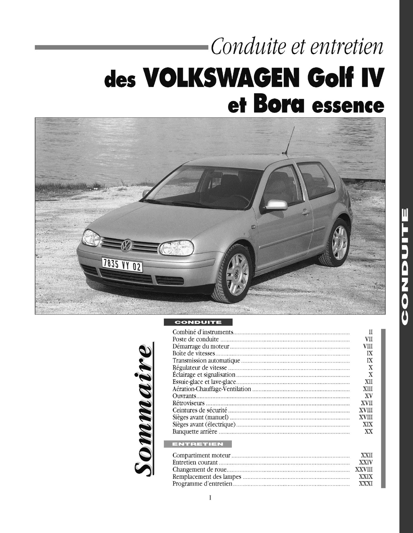 Volkswagen Golf IV / Bora (1998 - 2002) - Revue Technique