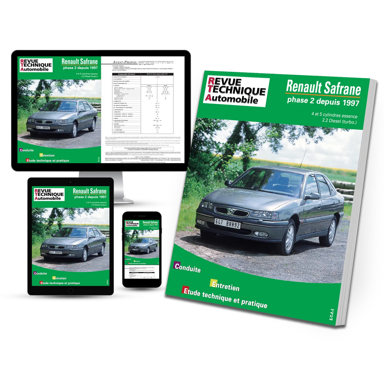 Renault Safrane phase 2 (1996 - 2000) - Revue Technique