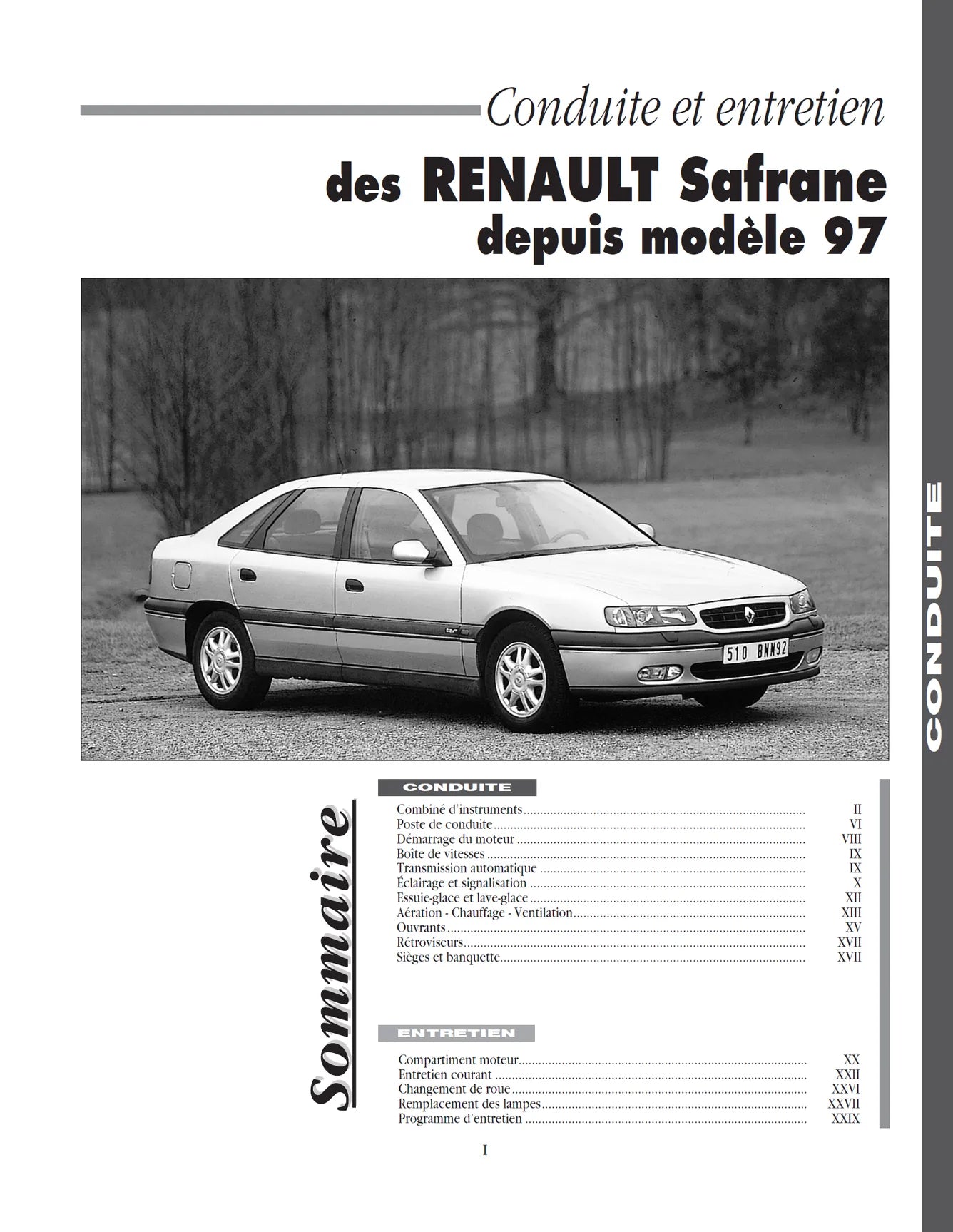 Renault Safrane phase 2 (1996 - 2000) - Revue Technique