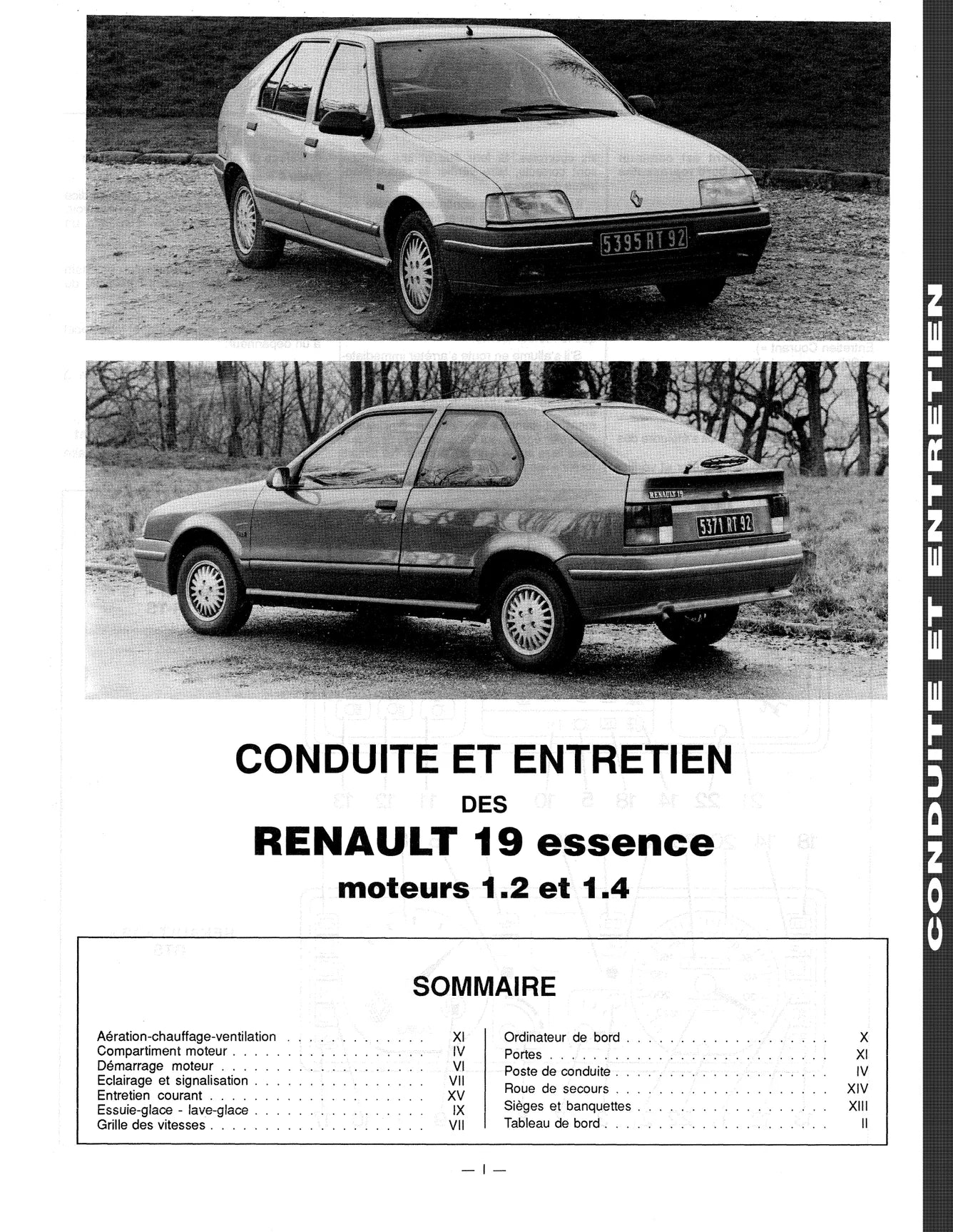 Renault 19 (1988 - 1997) - Revue Technique