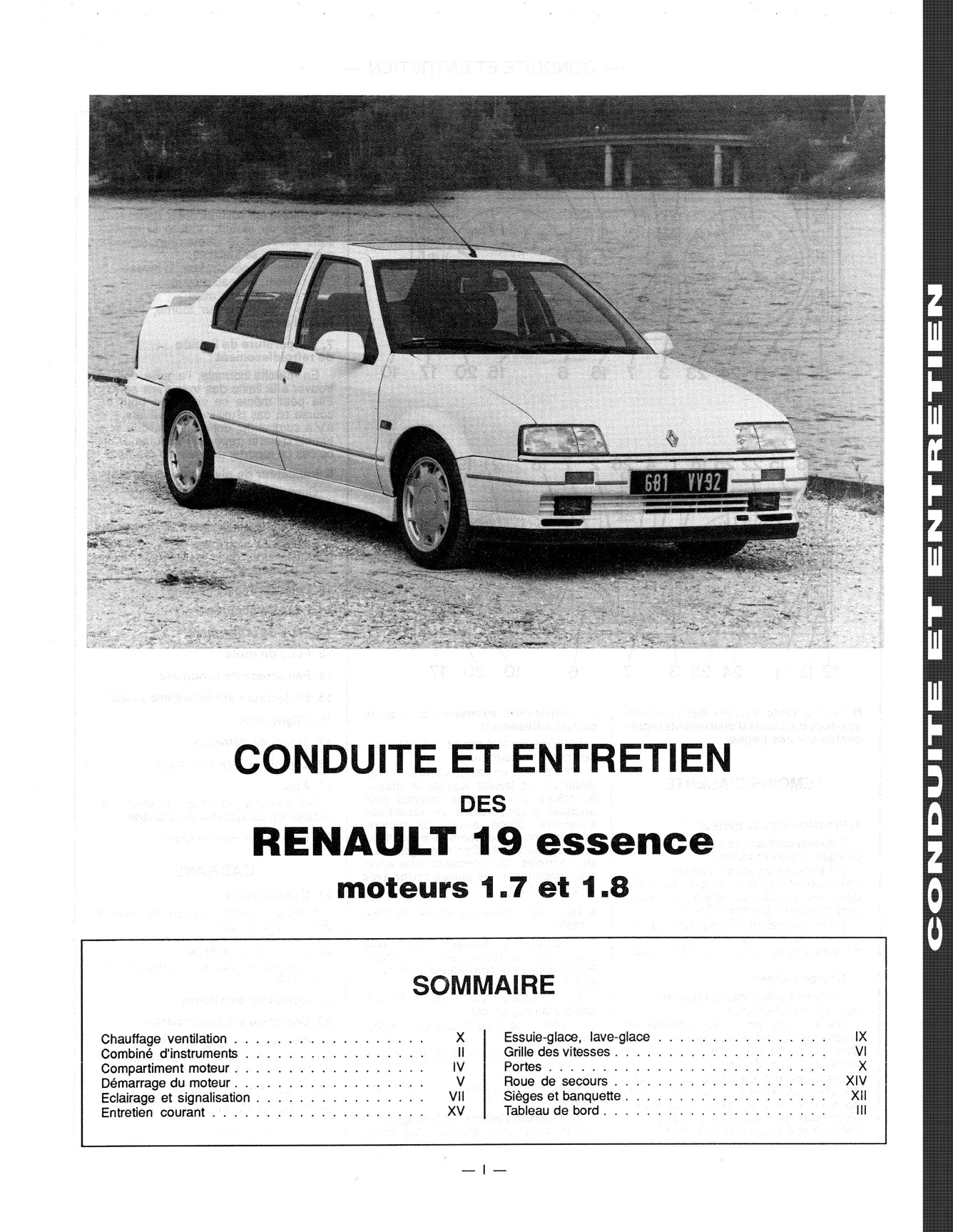 Renault 19 (1988 - 1997) - Revue Technique