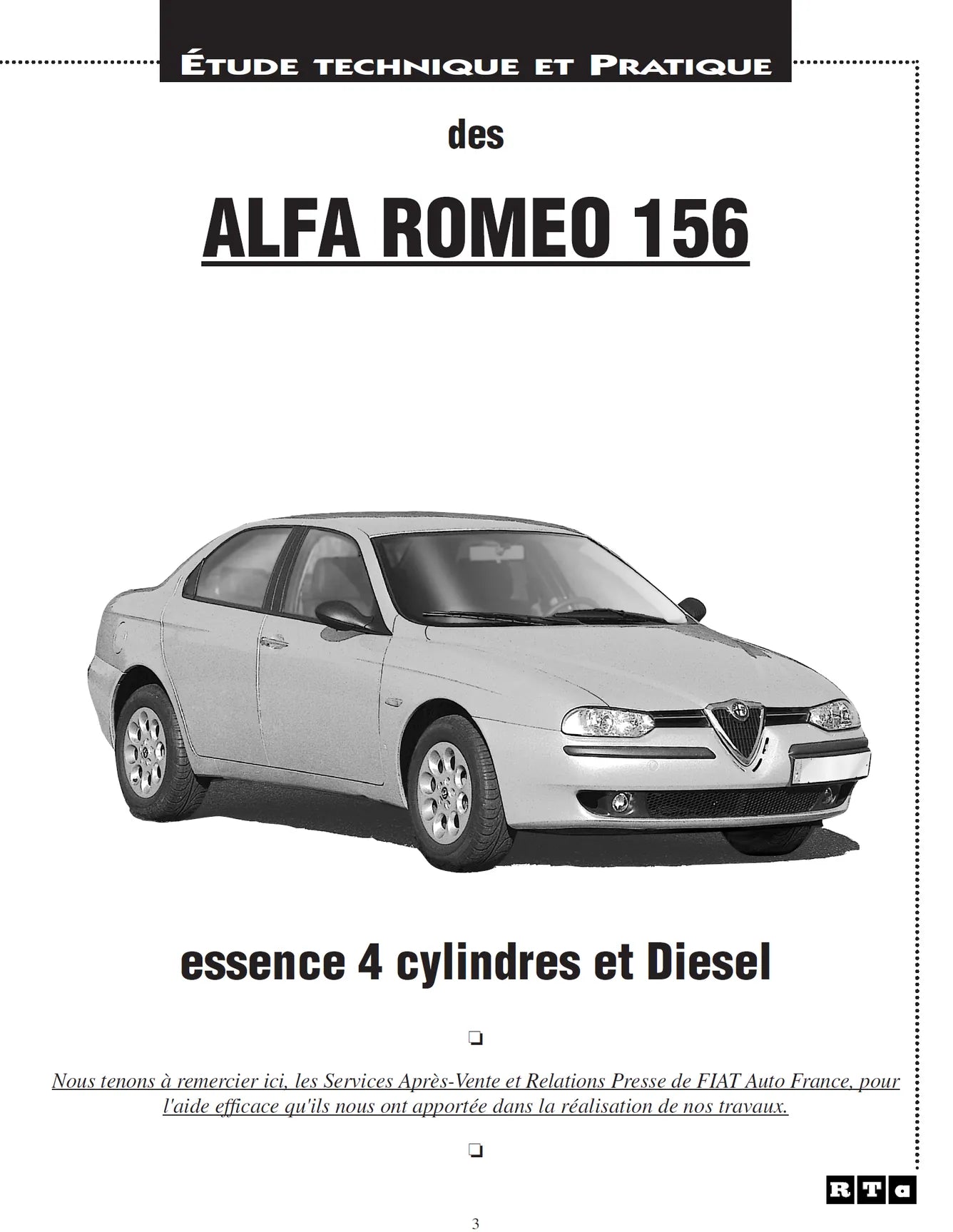 Alfa-Roméo 156 (1997 - 2001) - Revue Technique