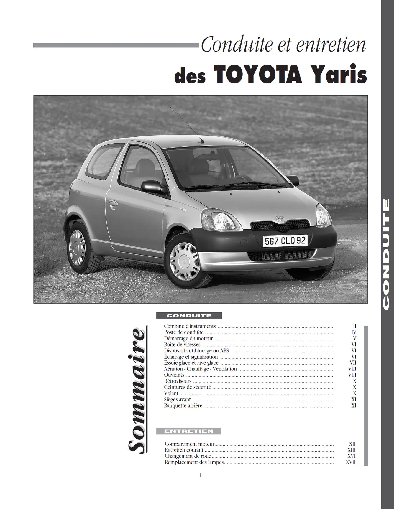 Toyota Yaris I phase 1 (1999 - 2003) - Revue Technique