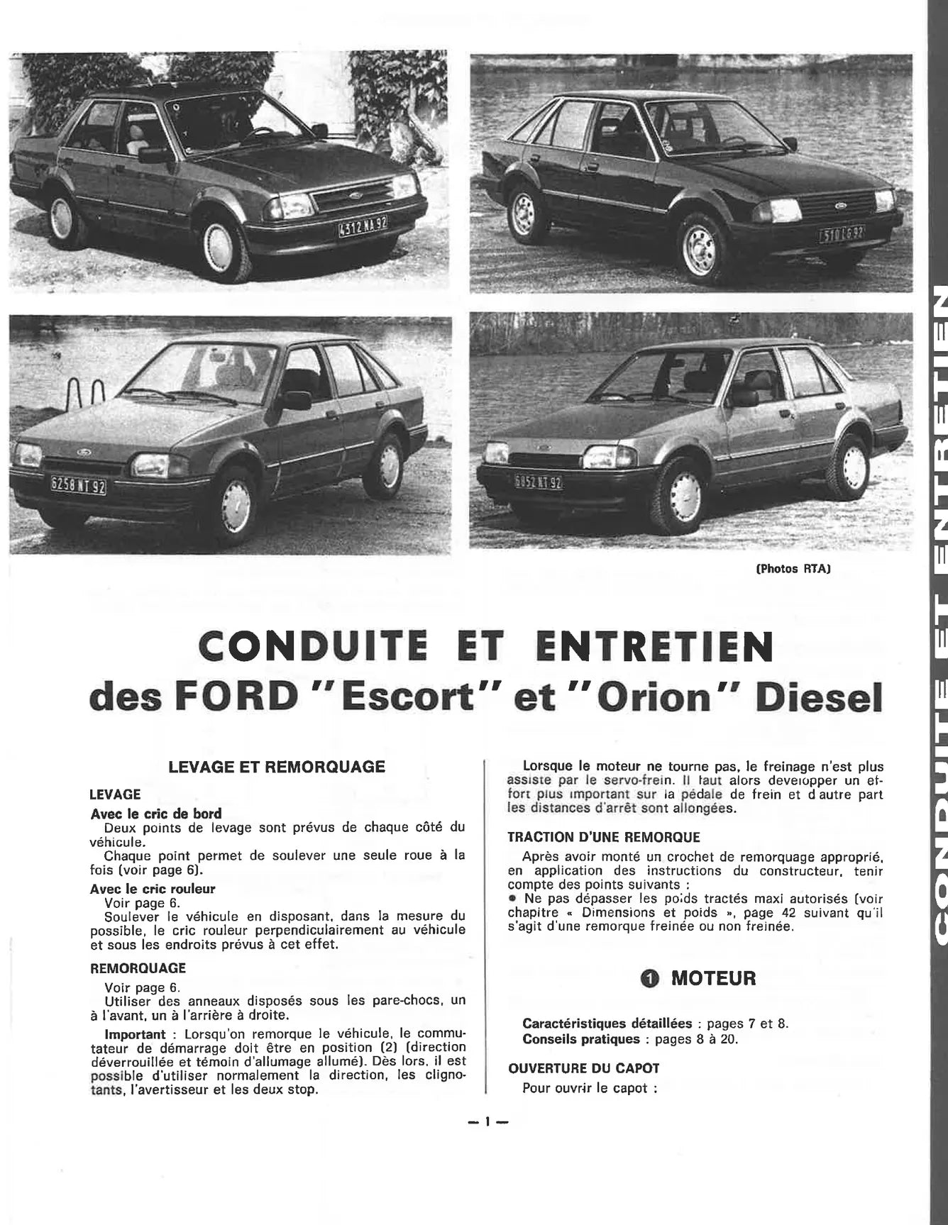 Ford Escort III (1986 - 1990) - Revue Technique