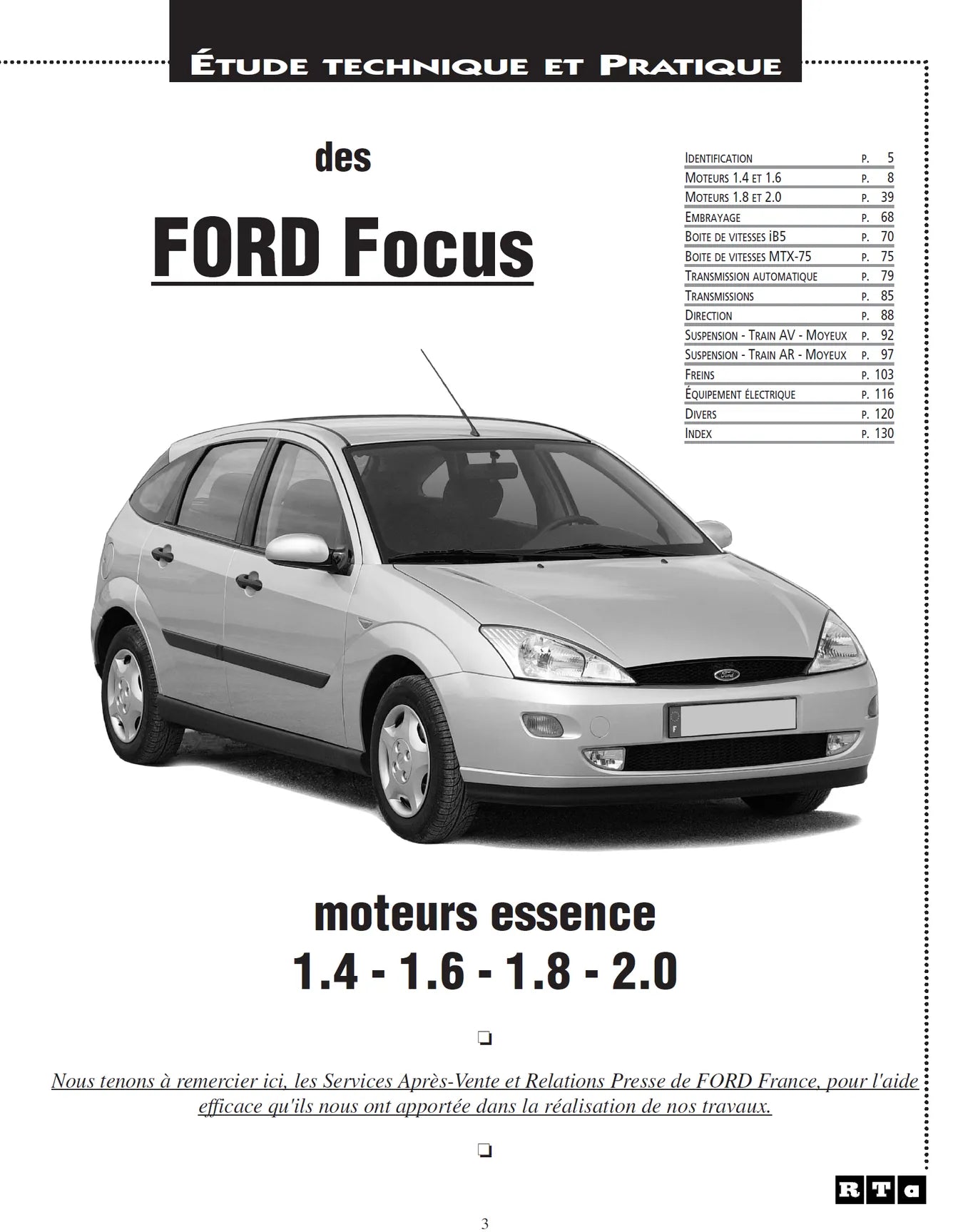 Ford Focus I (1998 - 2004) - Revue Technique