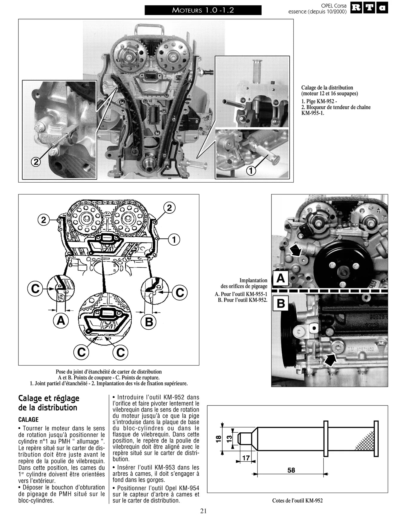 Opel Corsa III (C) phase I (2000 - 2003) - Revue Technique