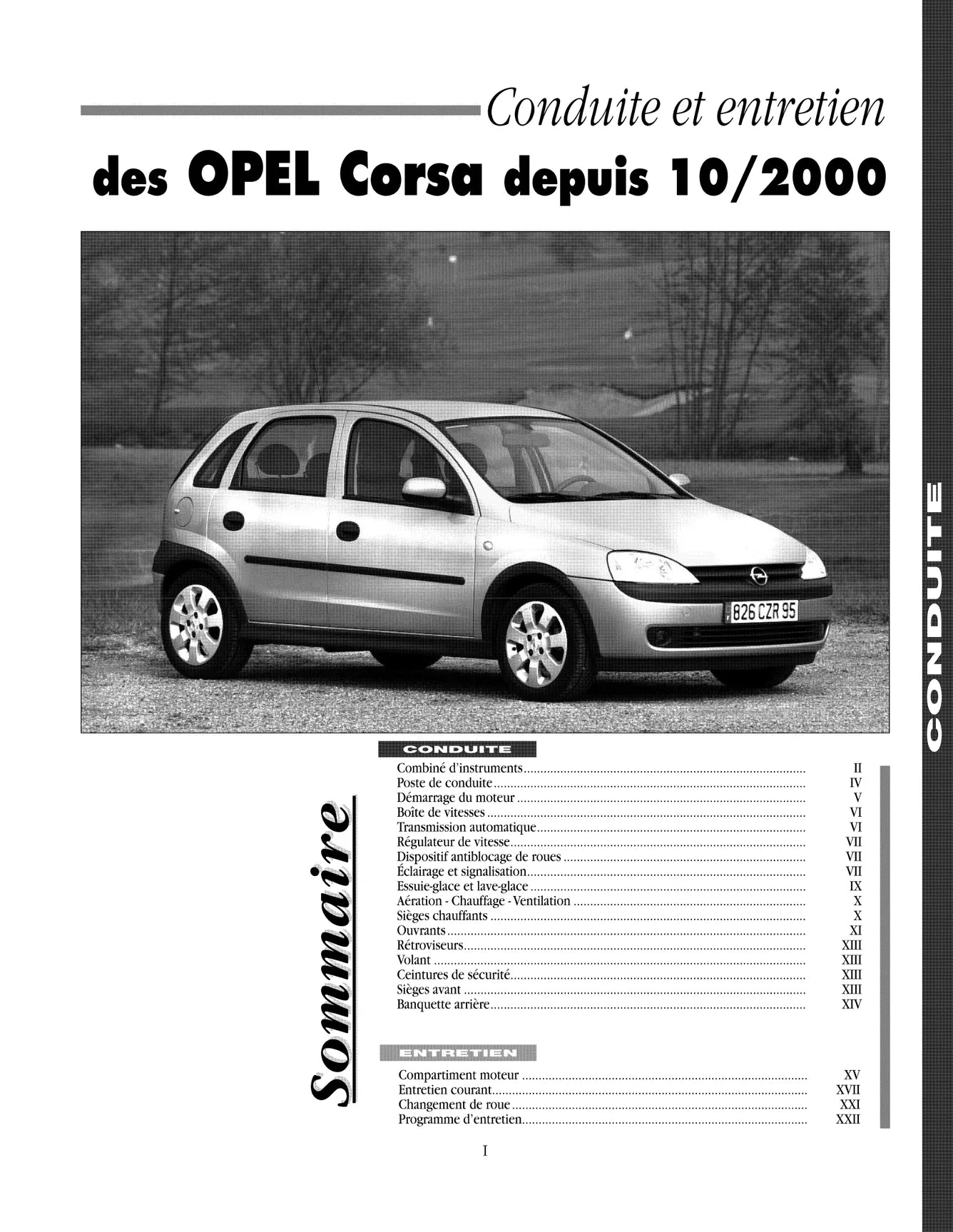 Opel Corsa III (C) phase I (2000 - 2003) - Revue Technique