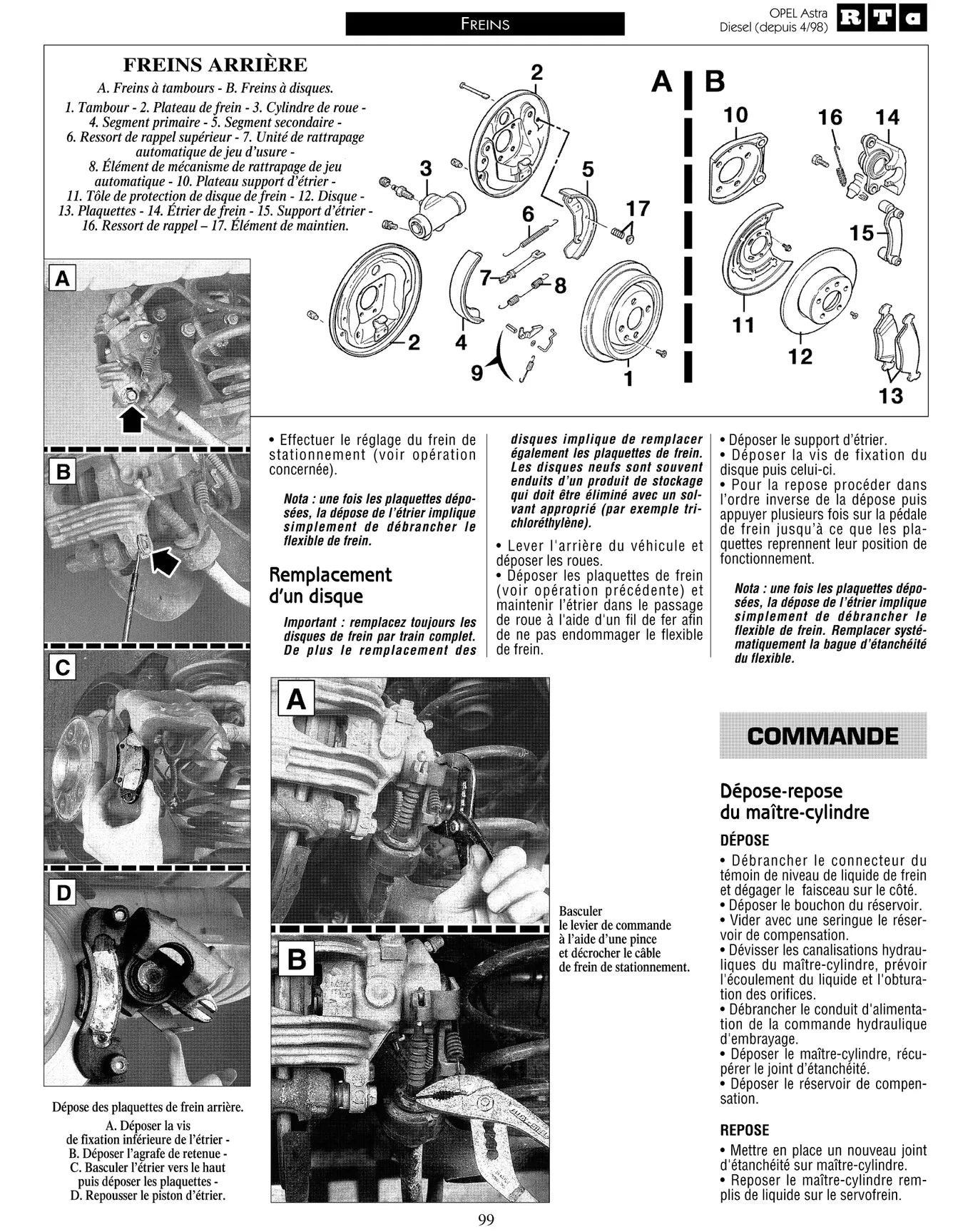 Opel Astra II (G) (1998 - 2004) - Revue Technique