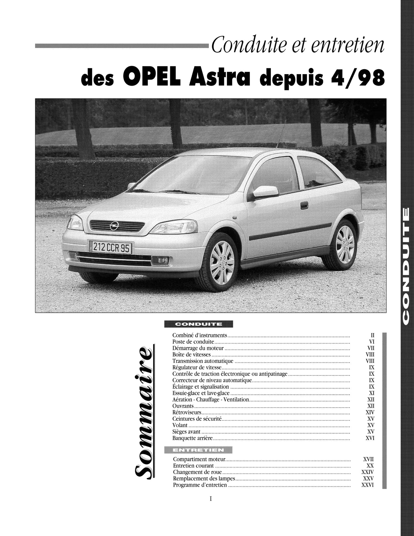 Opel Astra II (G) (1998 - 2004) - Revue Technique