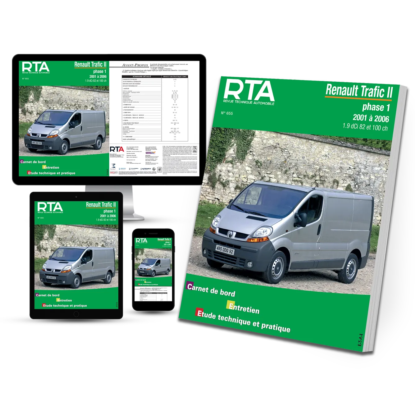 Renault Trafic II phase 1 (2001 - 2006) diesel - Revue Technique