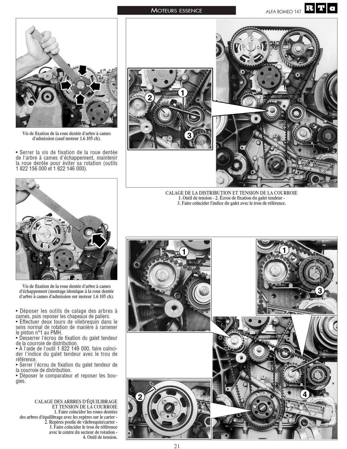 Alfa-Roméo 147 phase 1 (2000 - 2004) - Revue Technique