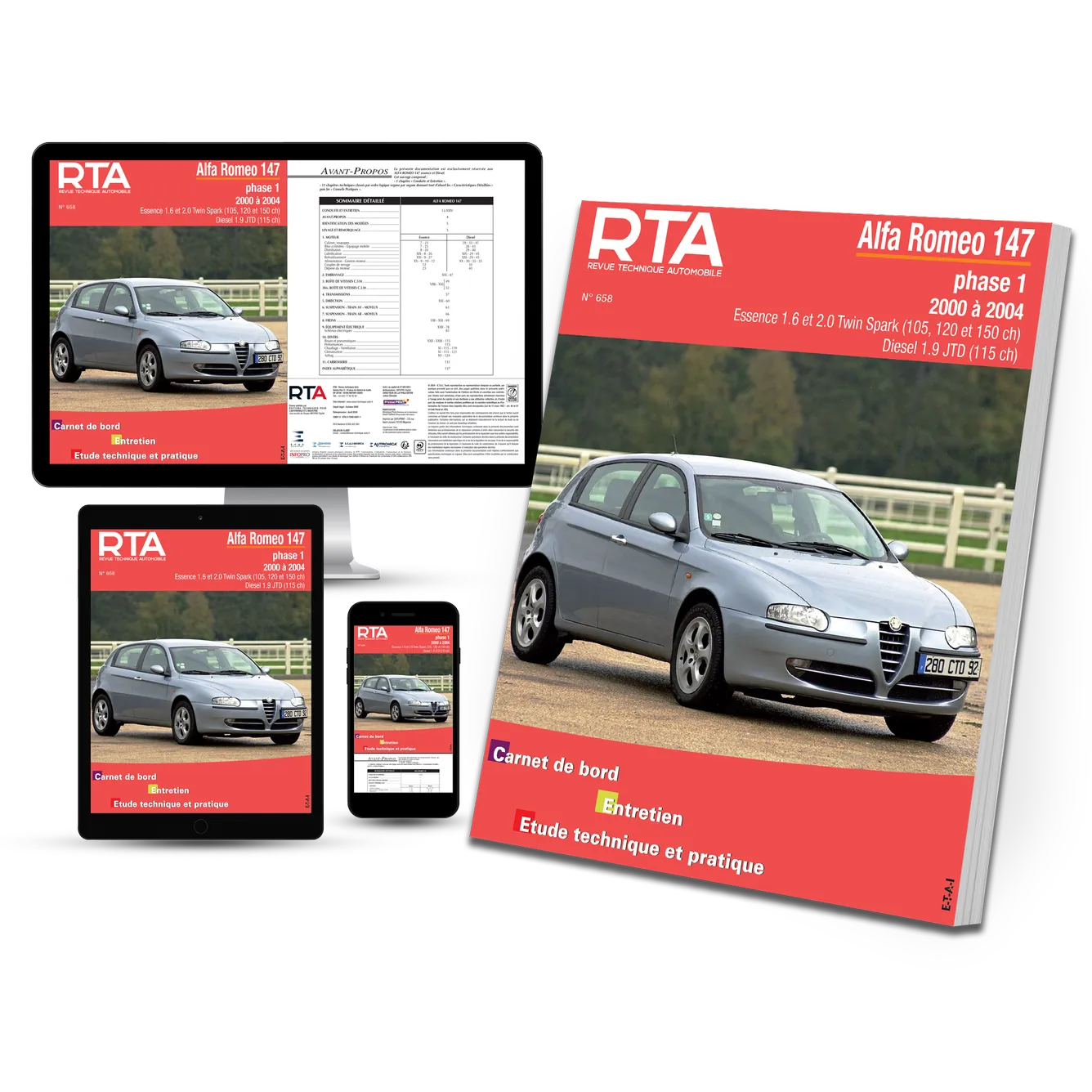 Alfa-Roméo 147 phase 1 (2000 - 2004) - Revue Technique