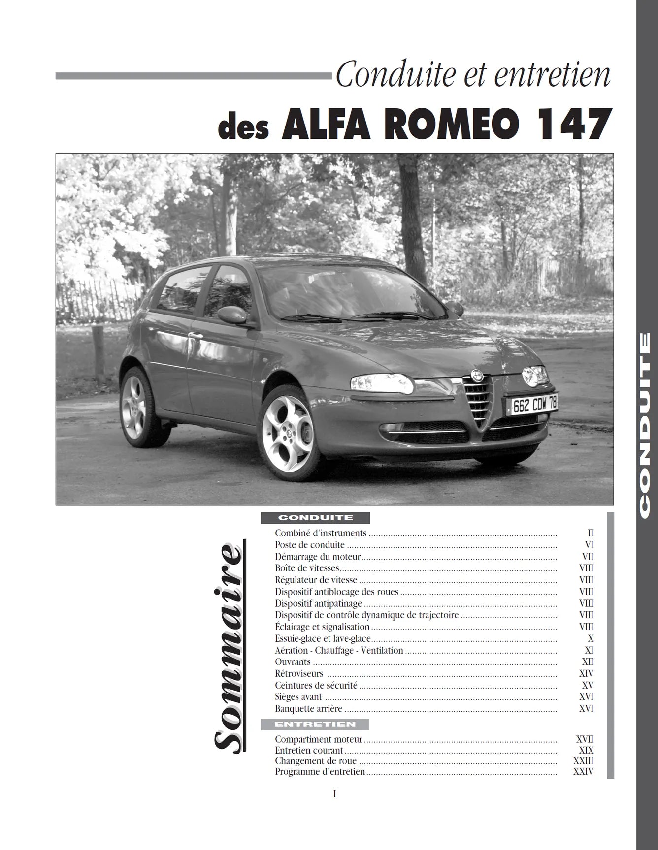 Alfa-Roméo 147 phase 1 (2000 - 2004) - Revue Technique