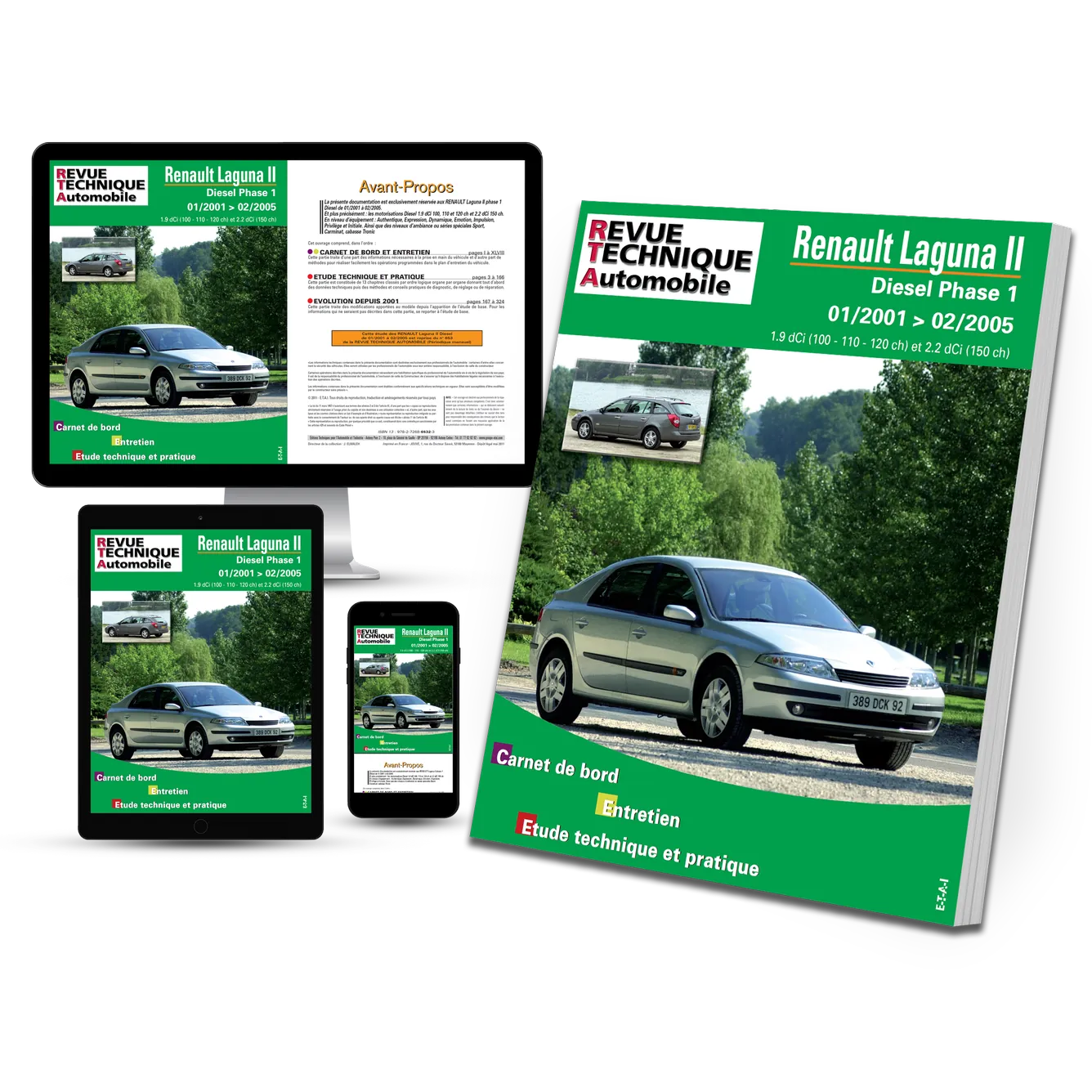 Renault Laguna II phase 1 (2000 - 2005) - Revue Technique