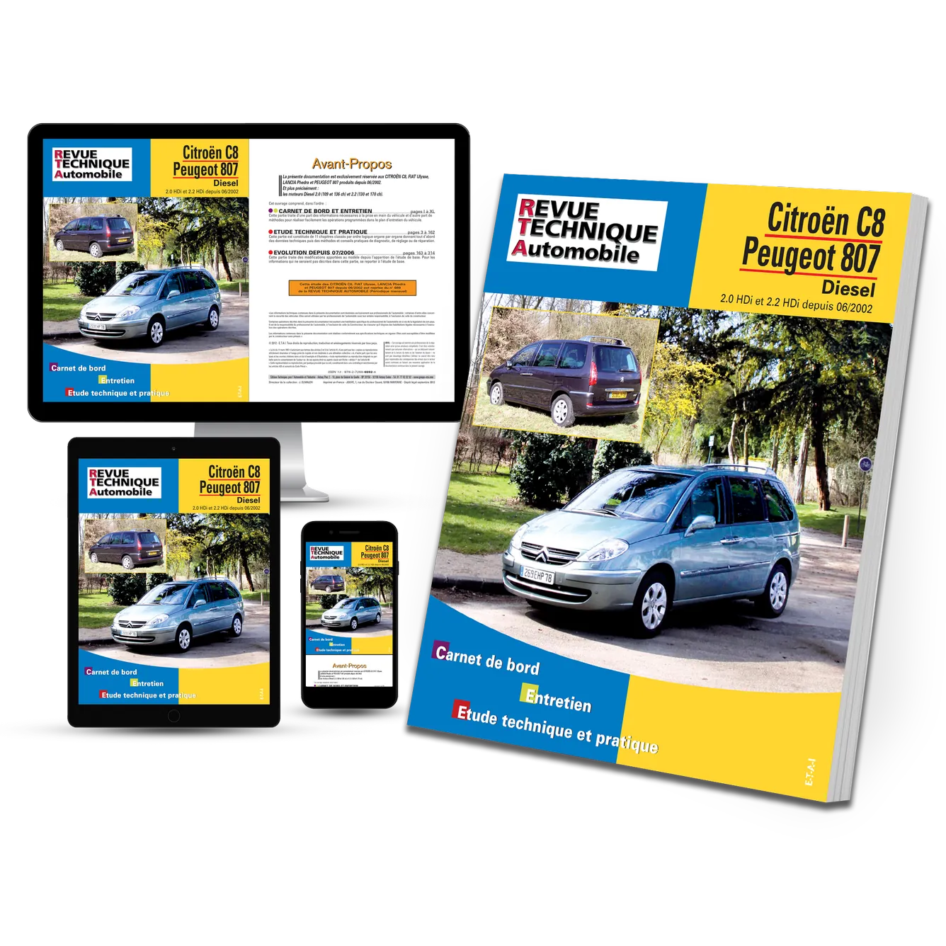 Citroën C8 / Peugeot 807 phases 1 et 2 (2002 - 2012) - Revue Technique