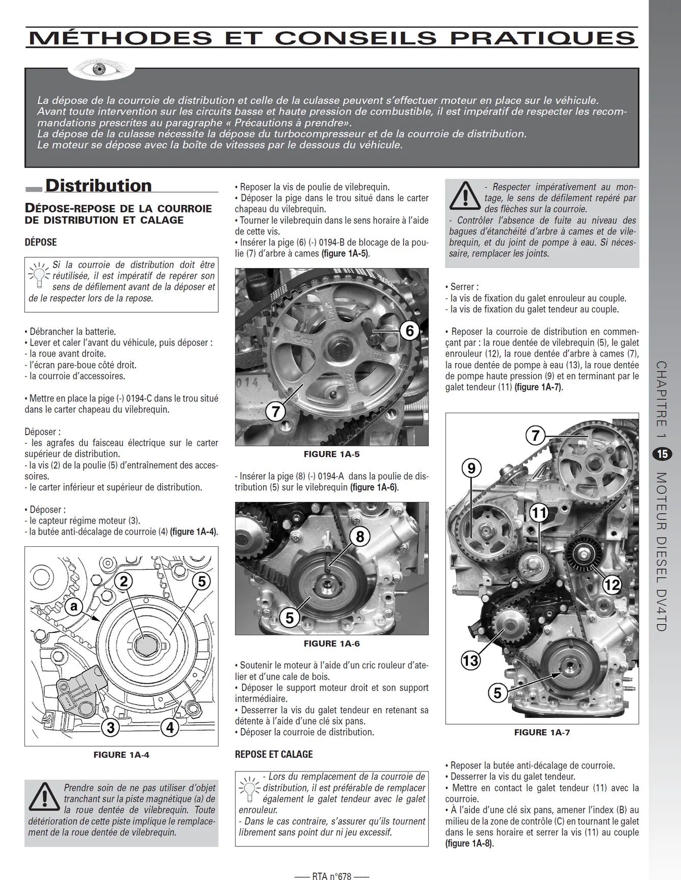 Peugeot 307 phase 1 (2001 - 2005) diesel - Revue Technique
